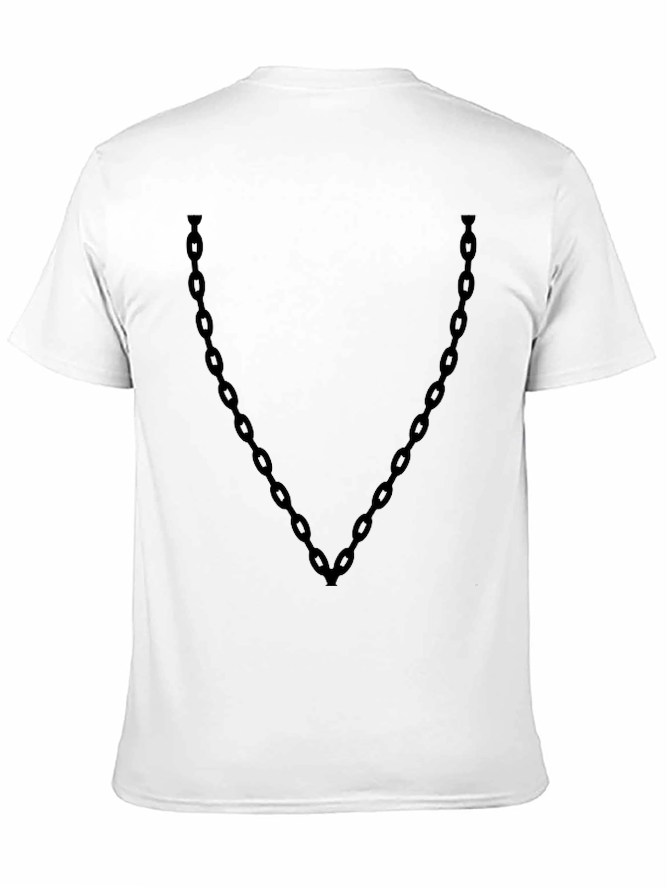 Mens Black Chain Graphic T-Shirt