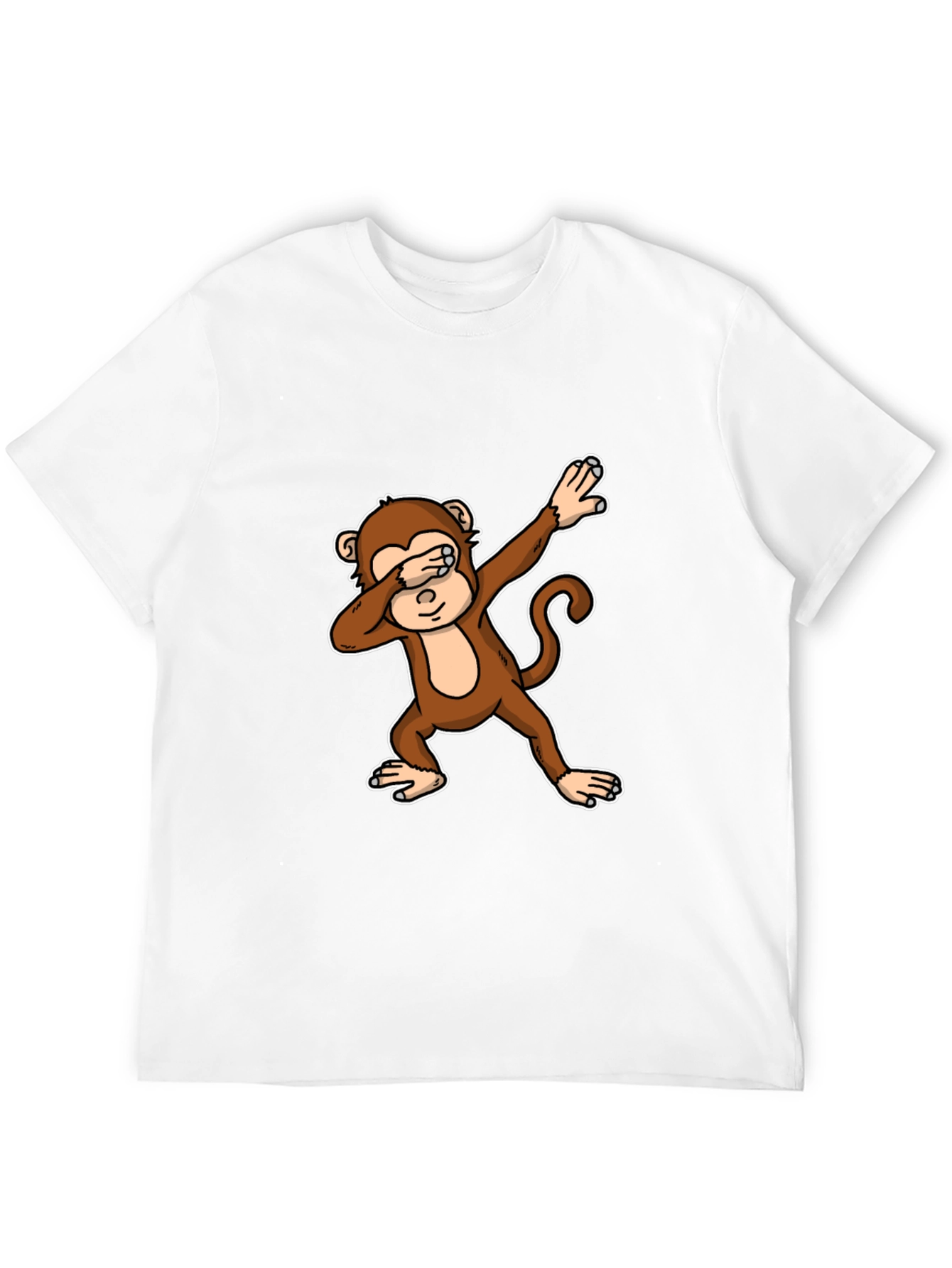 Dabbing Monkey Graphic Tee - Trendy Mens T-Shirt