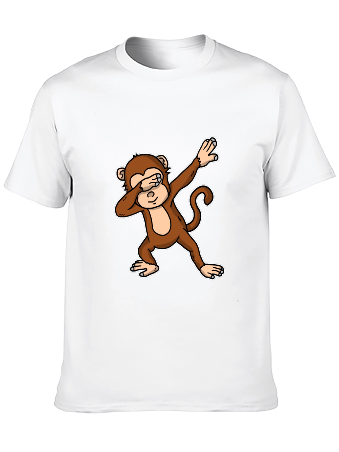 Dabbing Monkey Graphic Tee - Trendy Mens T-Shirt