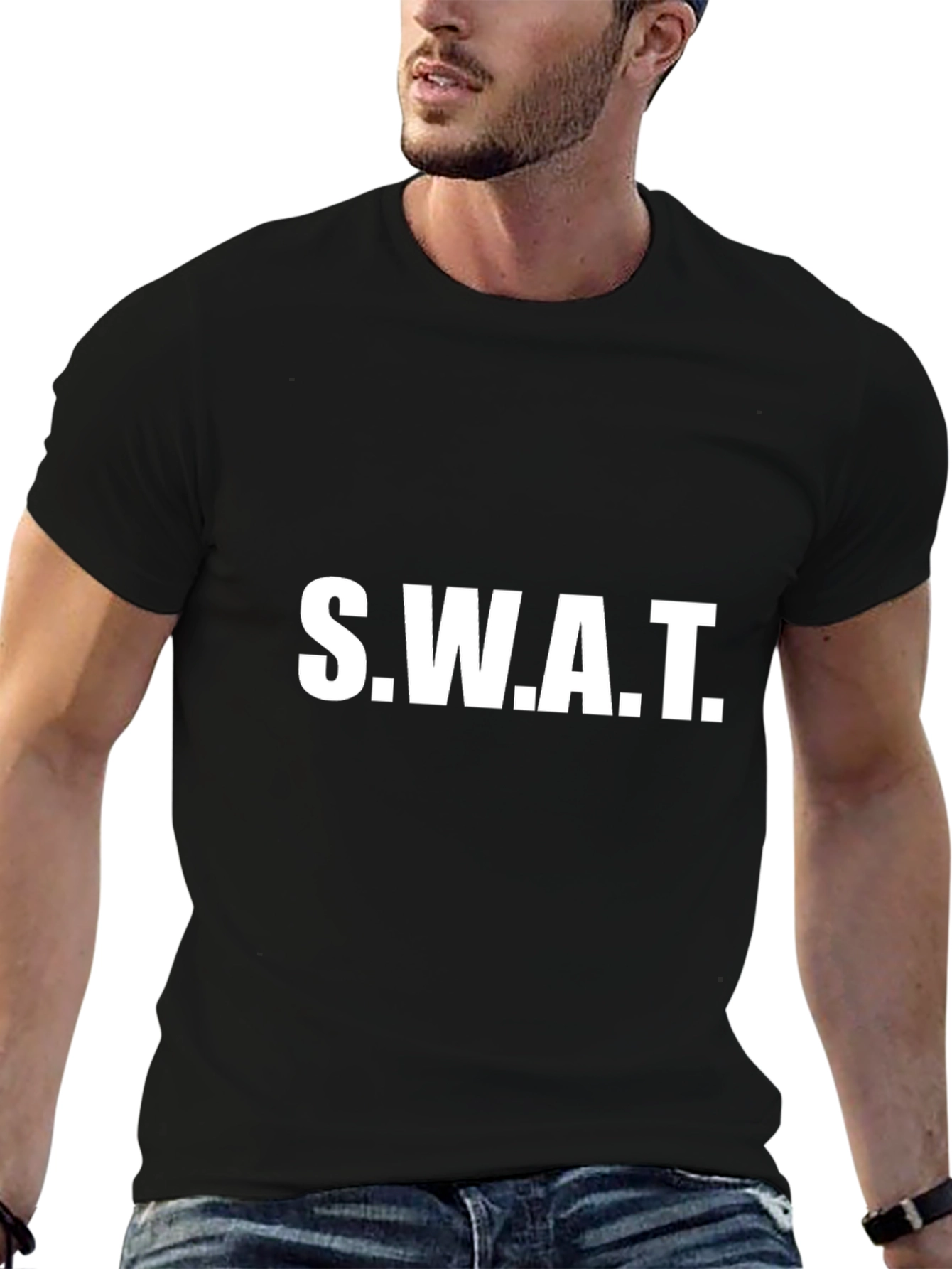 S.W.A.T. Graphic T-Shirt - Black