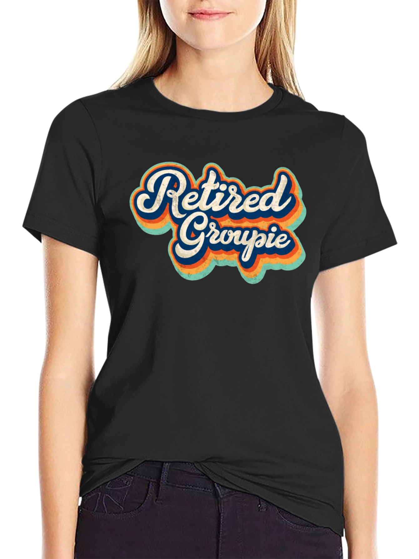 Retired Groupie Graphic Tee - Black