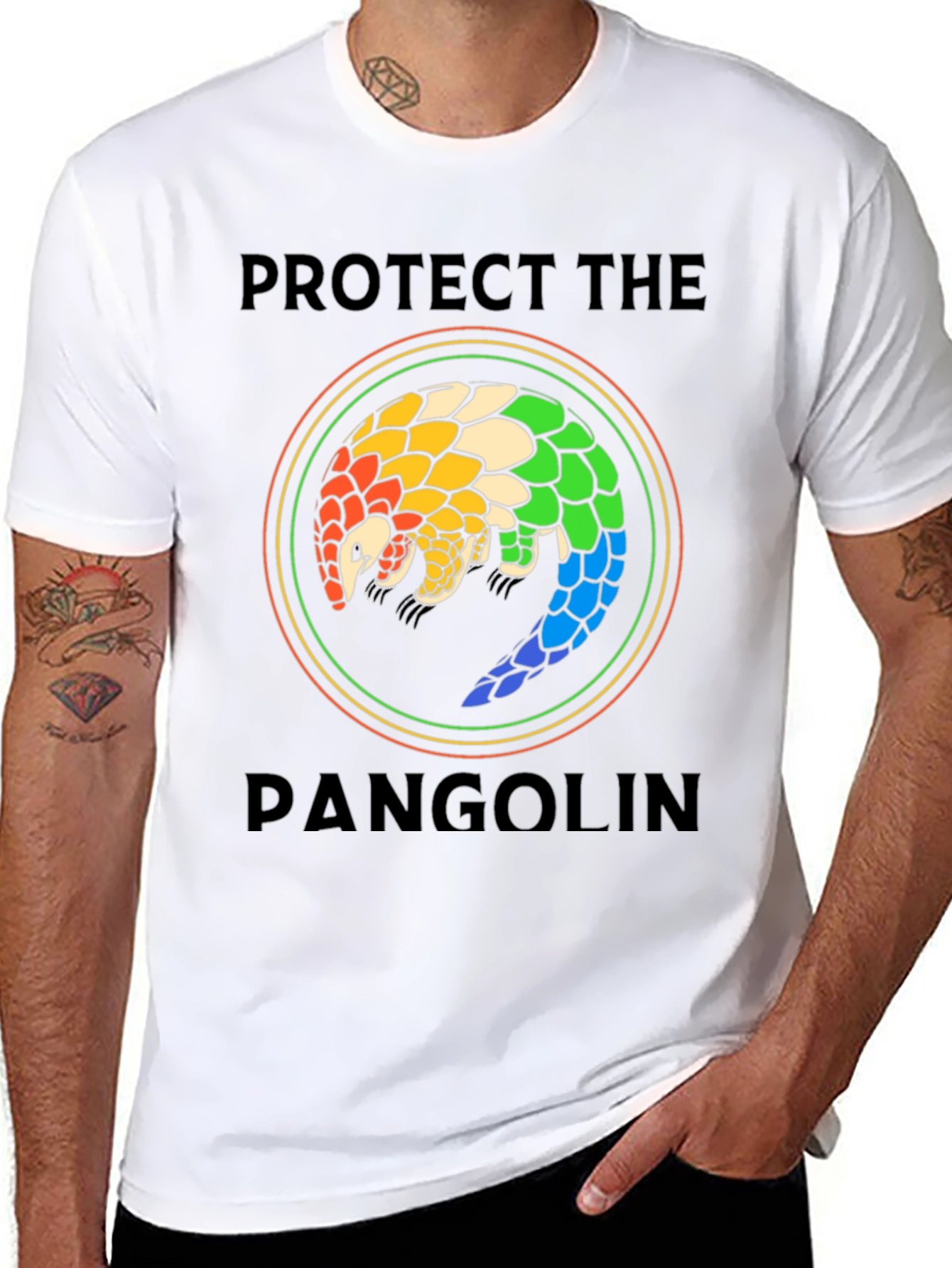 Protect the Pangolin T-Shirt - Wildlife Conservation Tee