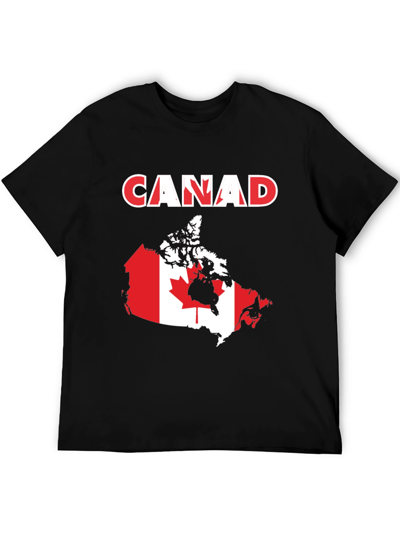 Canada Flag Map T-Shirt Patriotic Pride Tee