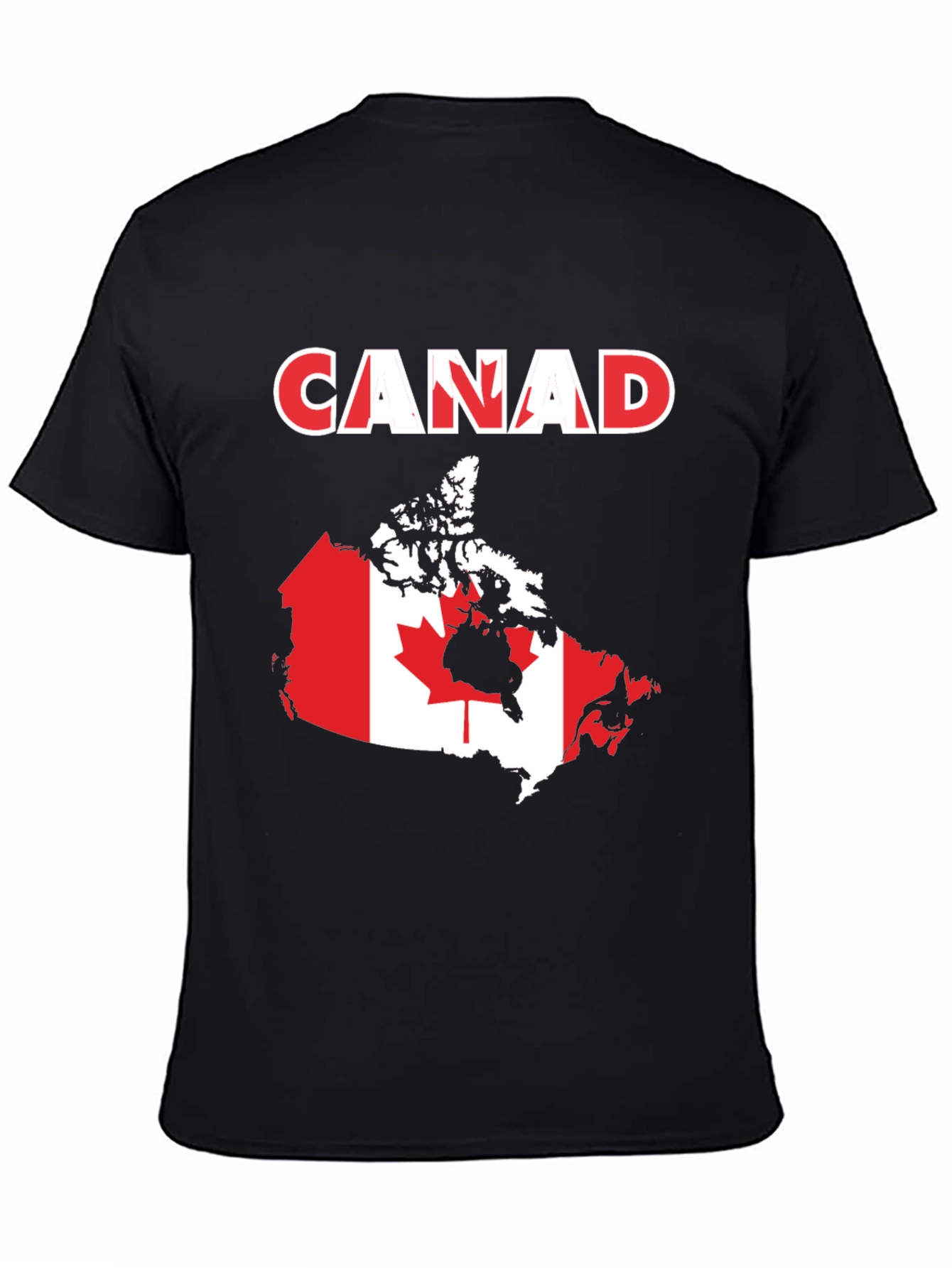 Canada Flag Map T-Shirt Patriotic Pride Tee