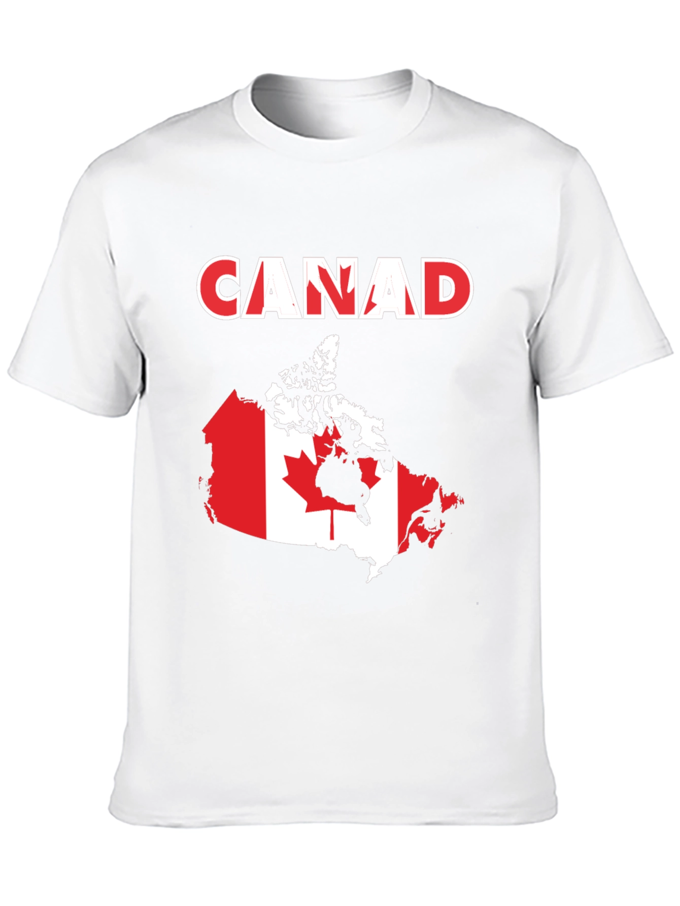 Canada Flag Map T-Shirt Patriotic Pride Tee
