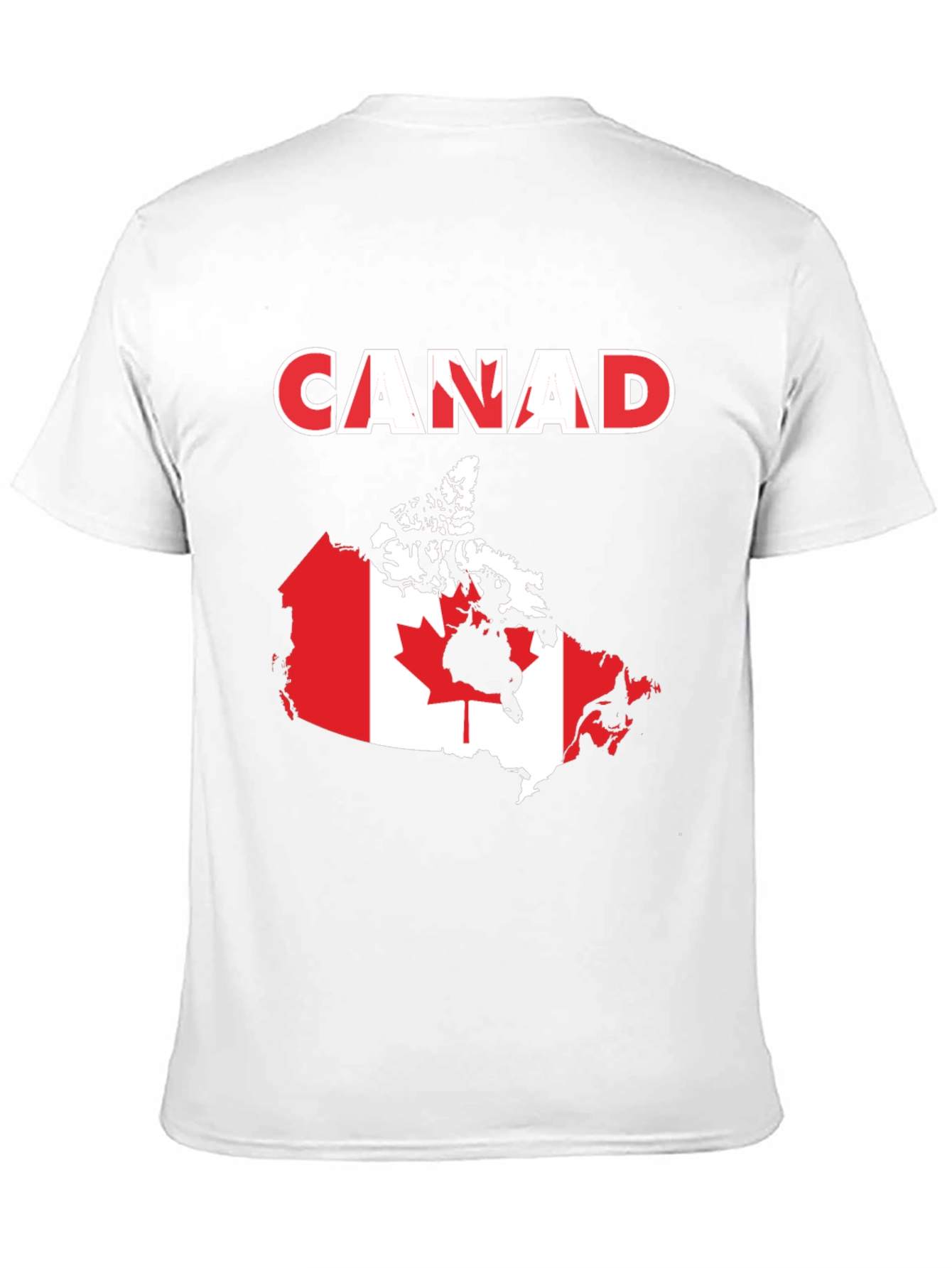 Canada Flag Map T-Shirt Patriotic Pride Tee