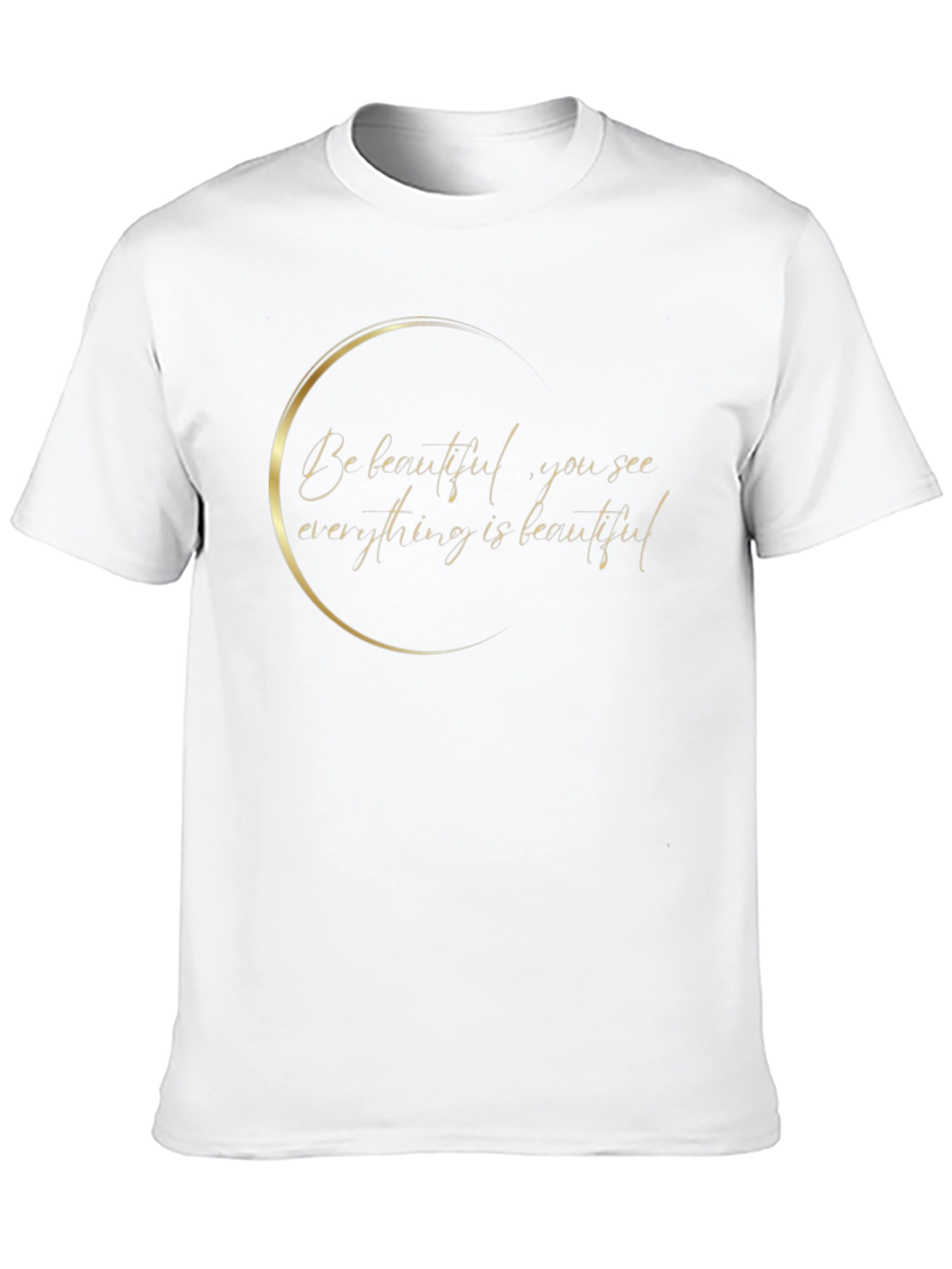 Beautiful You See T-Shirt - Black Graphic Tee