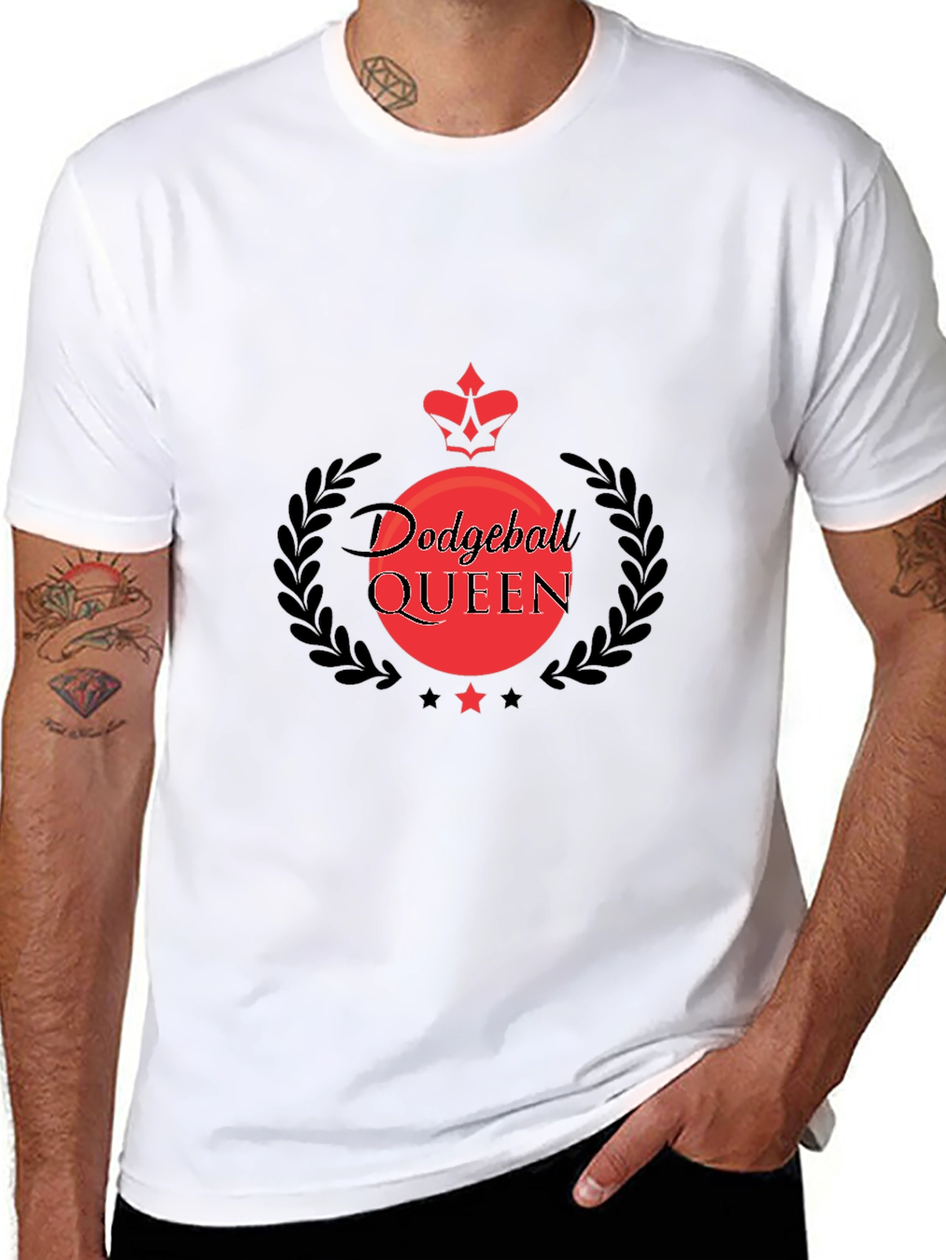 Dodgeball Queen Black T-Shirt
