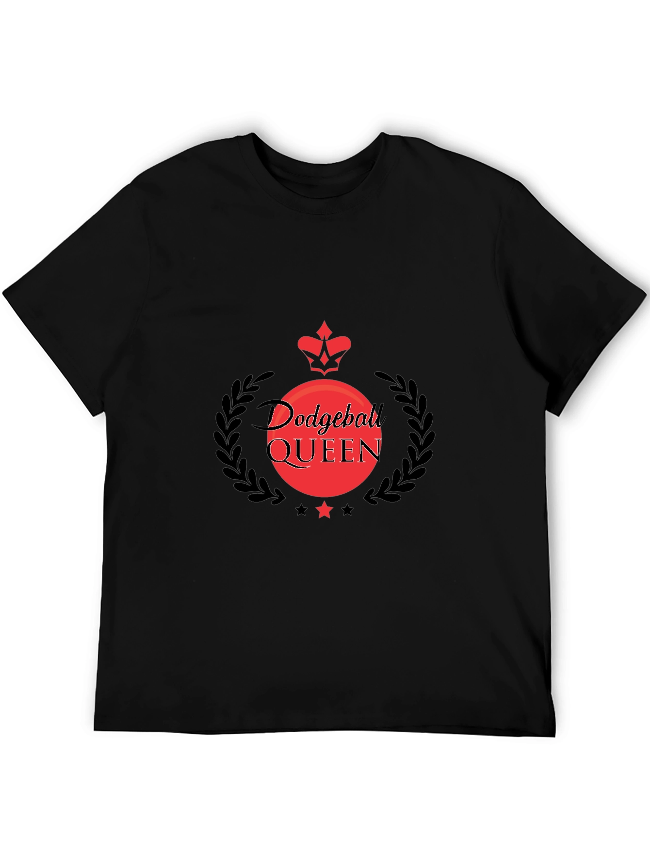 Dodgeball Queen Black T-Shirt
