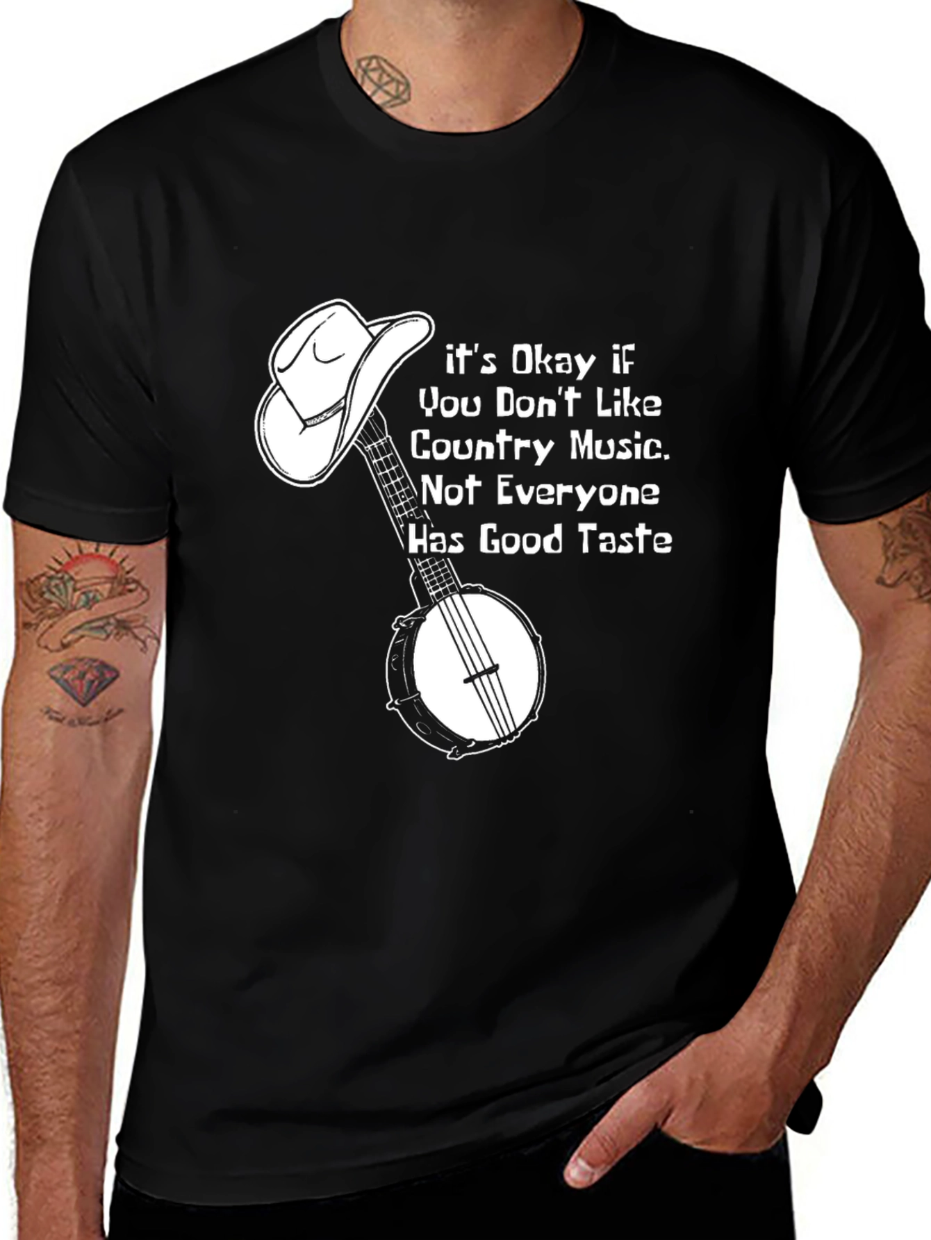 Country Music Banjo Graphic Tee - Good Taste