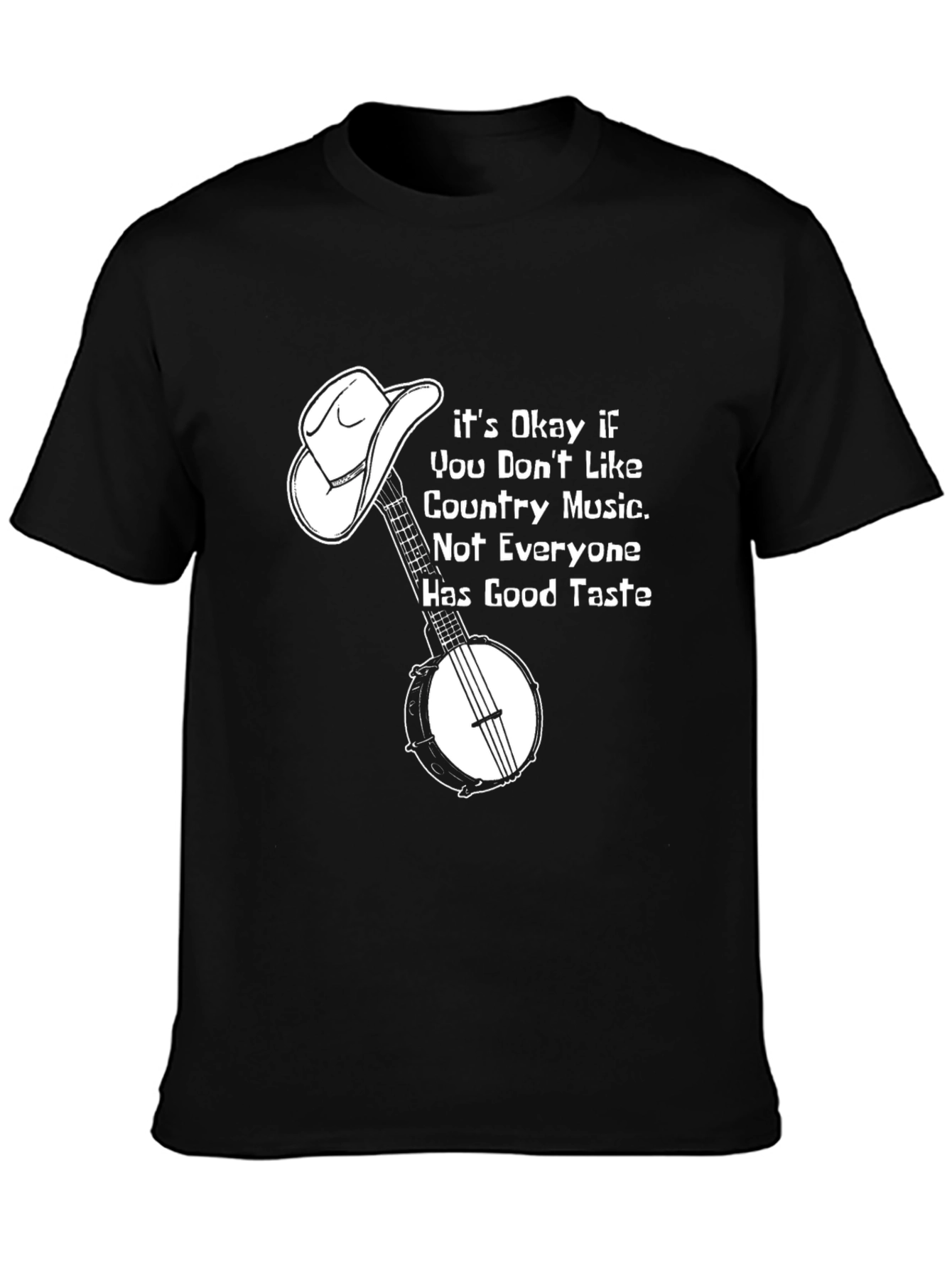 Country Music Banjo Graphic Tee - Good Taste
