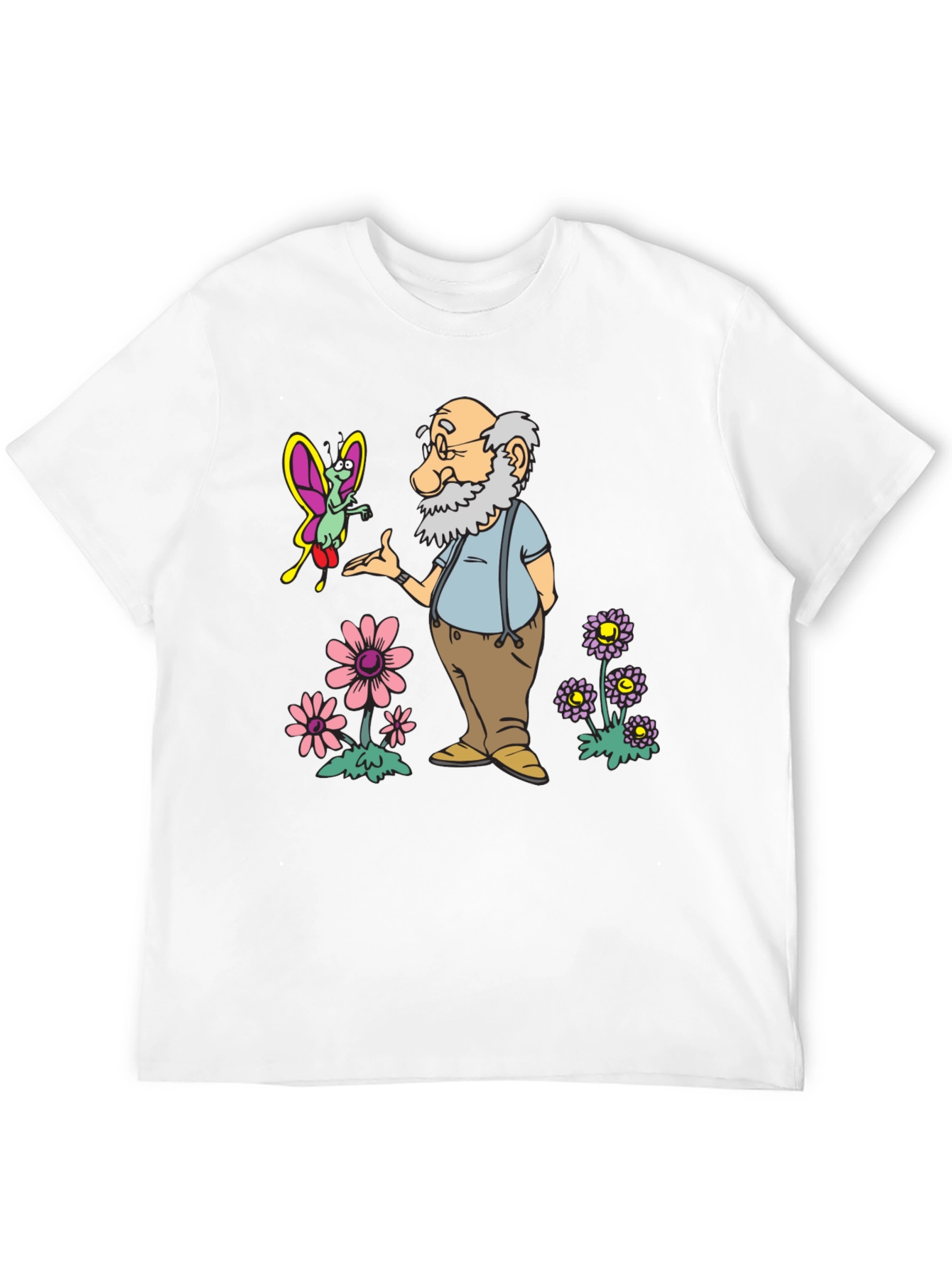 Cartoon Old Man T-Shirt