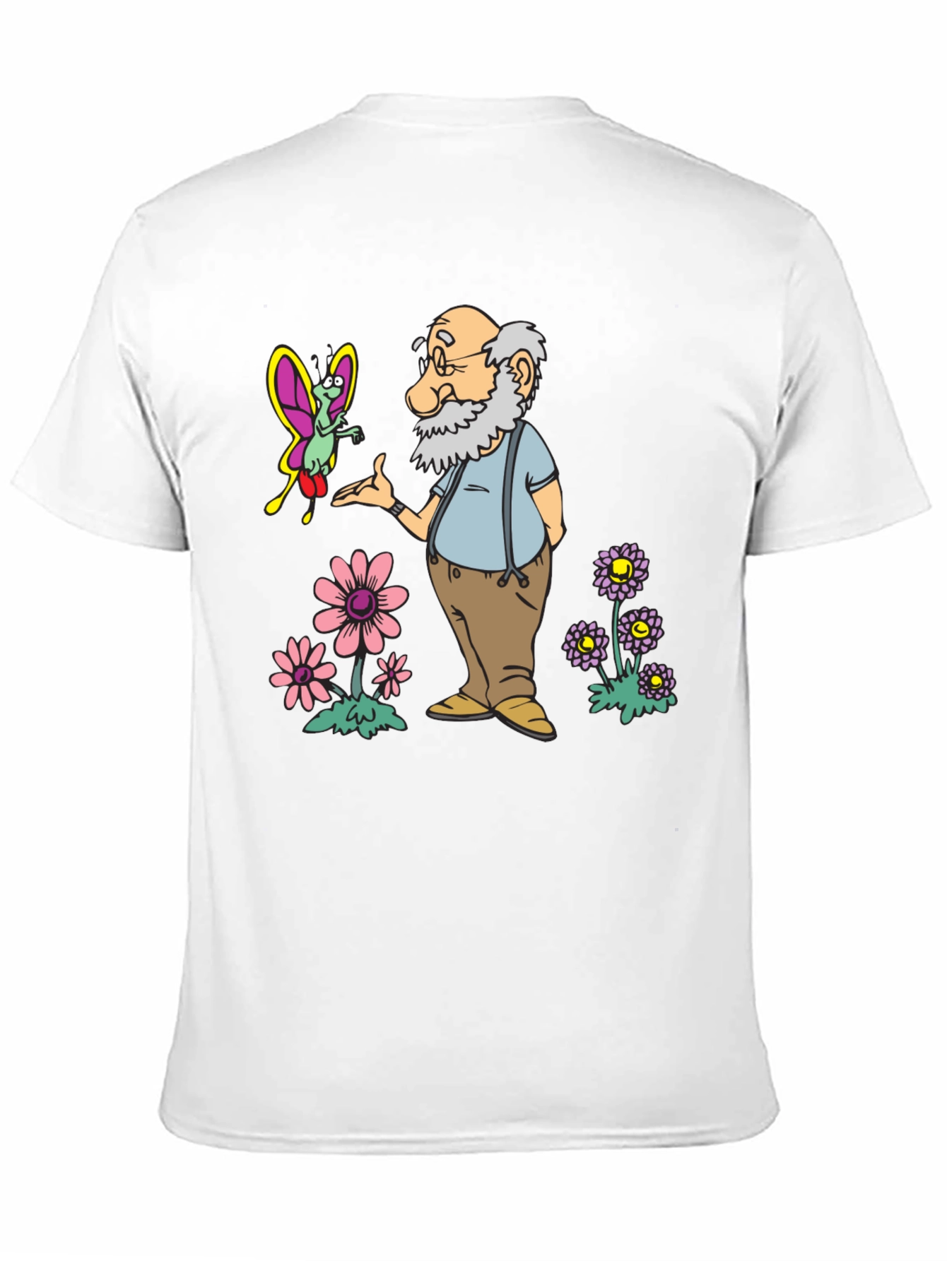 Cartoon Old Man T-Shirt