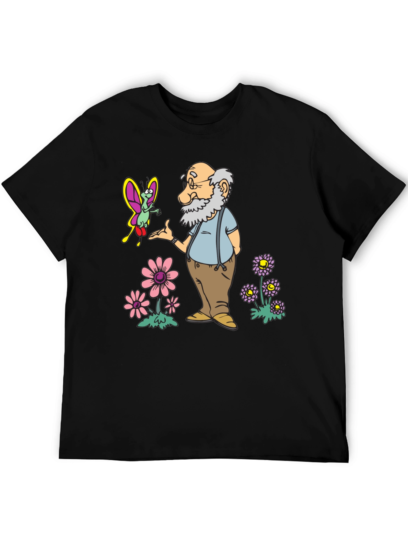 Cartoon Old Man T-Shirt