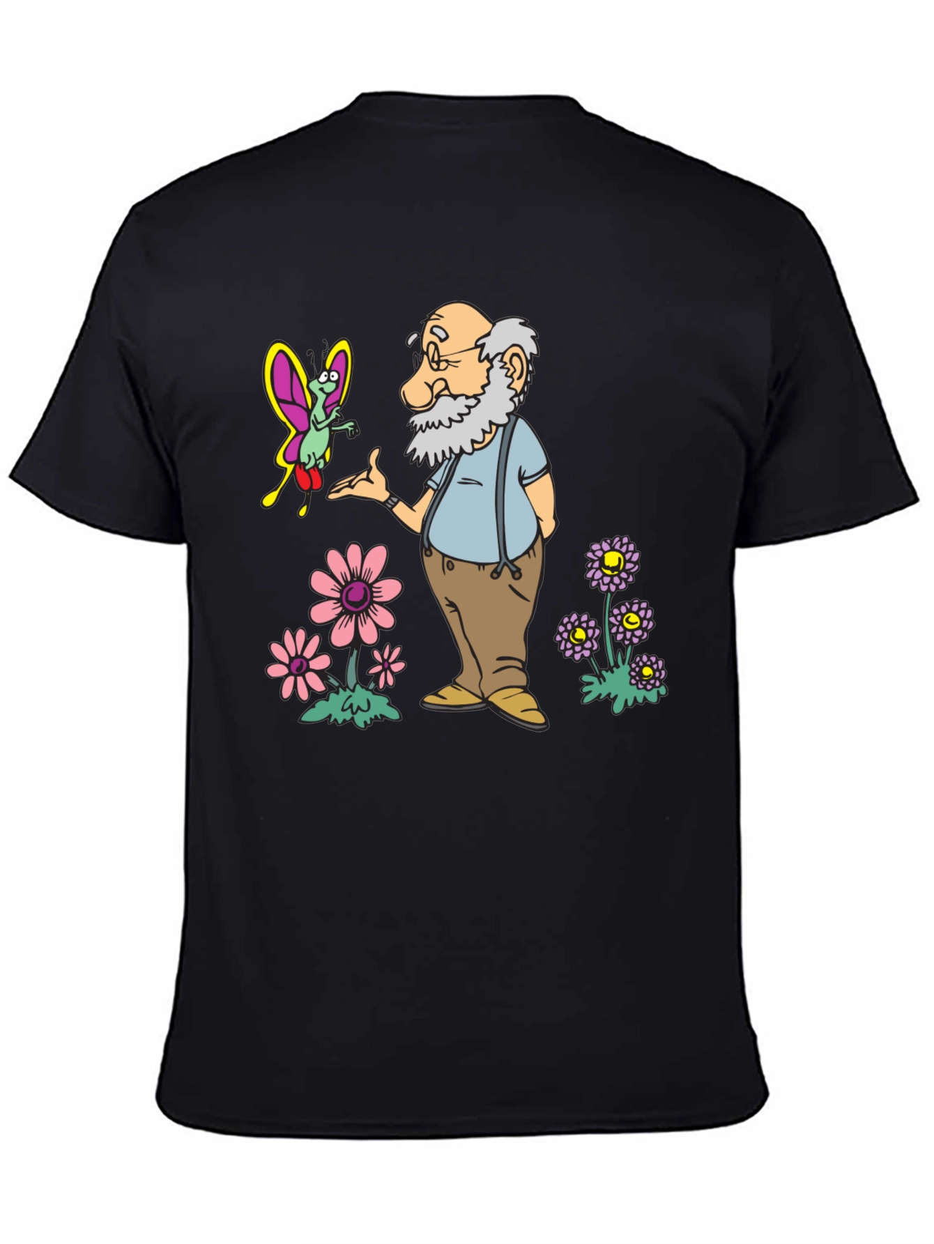 Cartoon Old Man T-Shirt