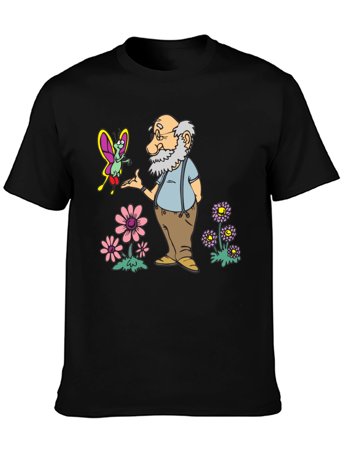 Cartoon Old Man T-Shirt