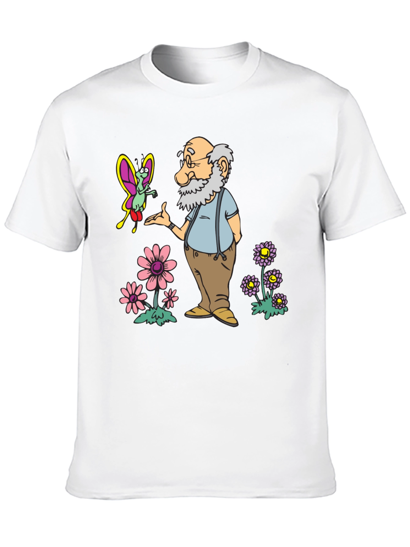 Cartoon Old Man T-Shirt