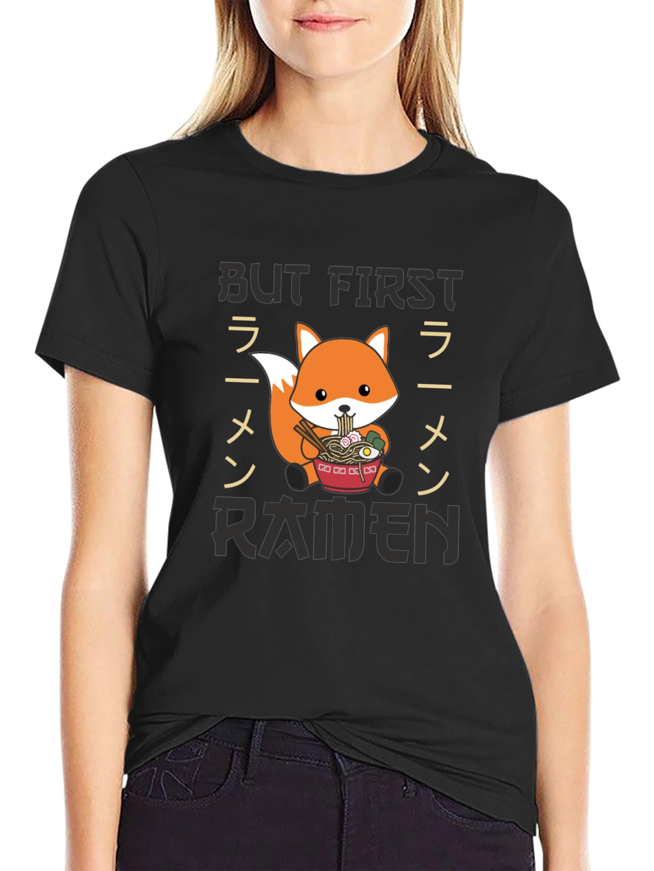 But First Ramen T-Shirt - Fox Graphic Tee