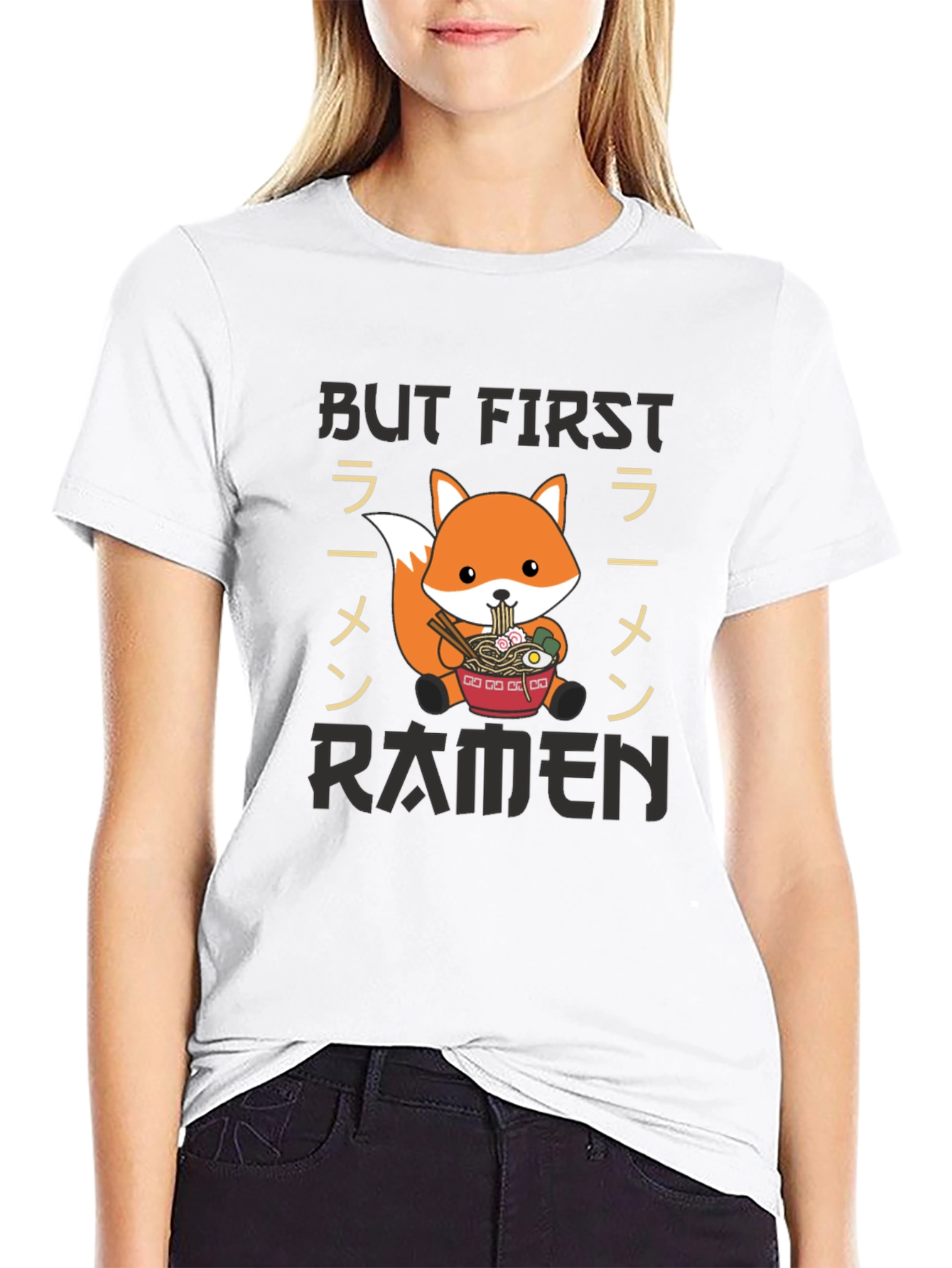 But First Ramen T-Shirt - Fox Graphic Tee