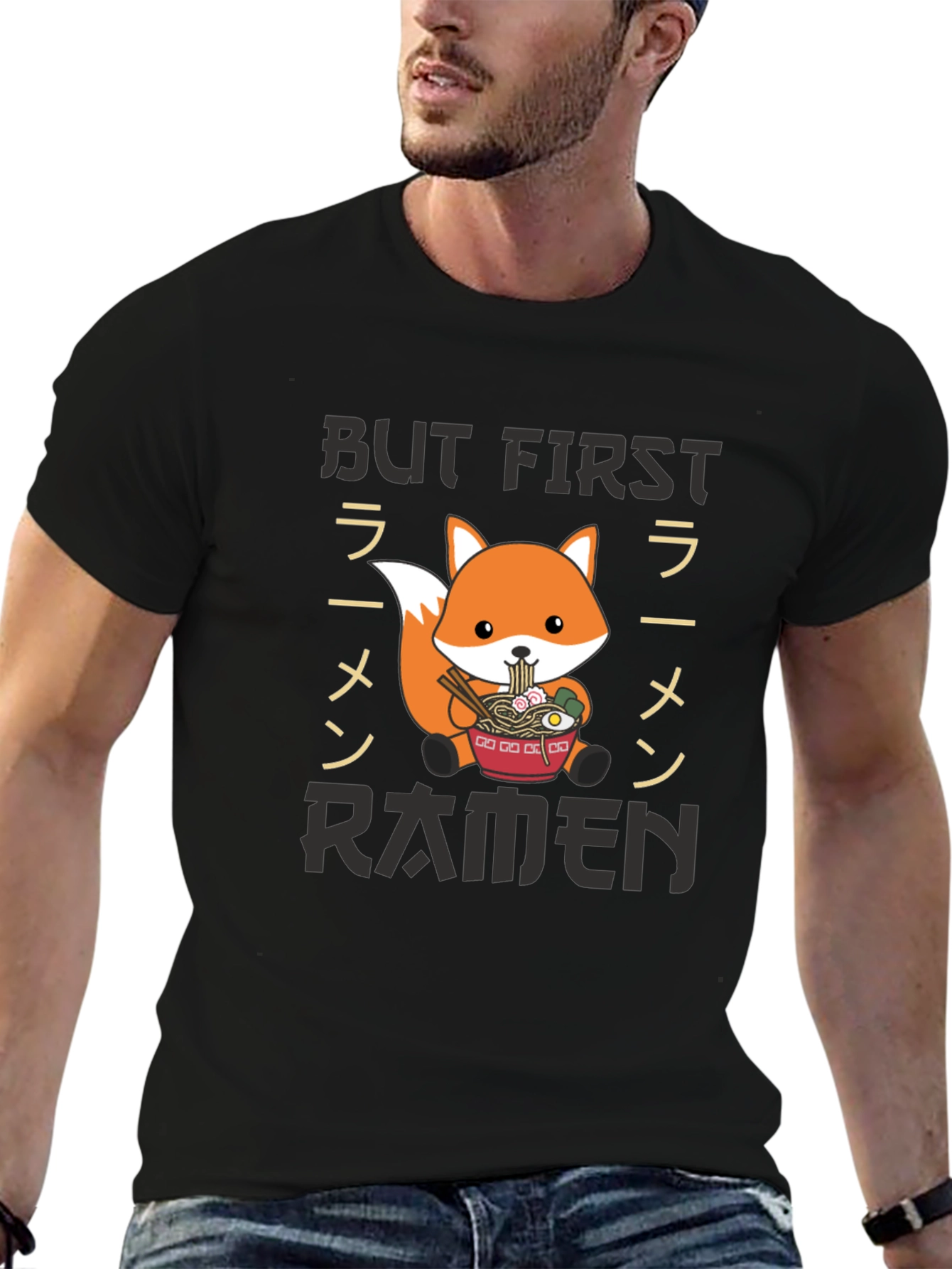 But First Ramen T-Shirt - Fox Graphic Tee