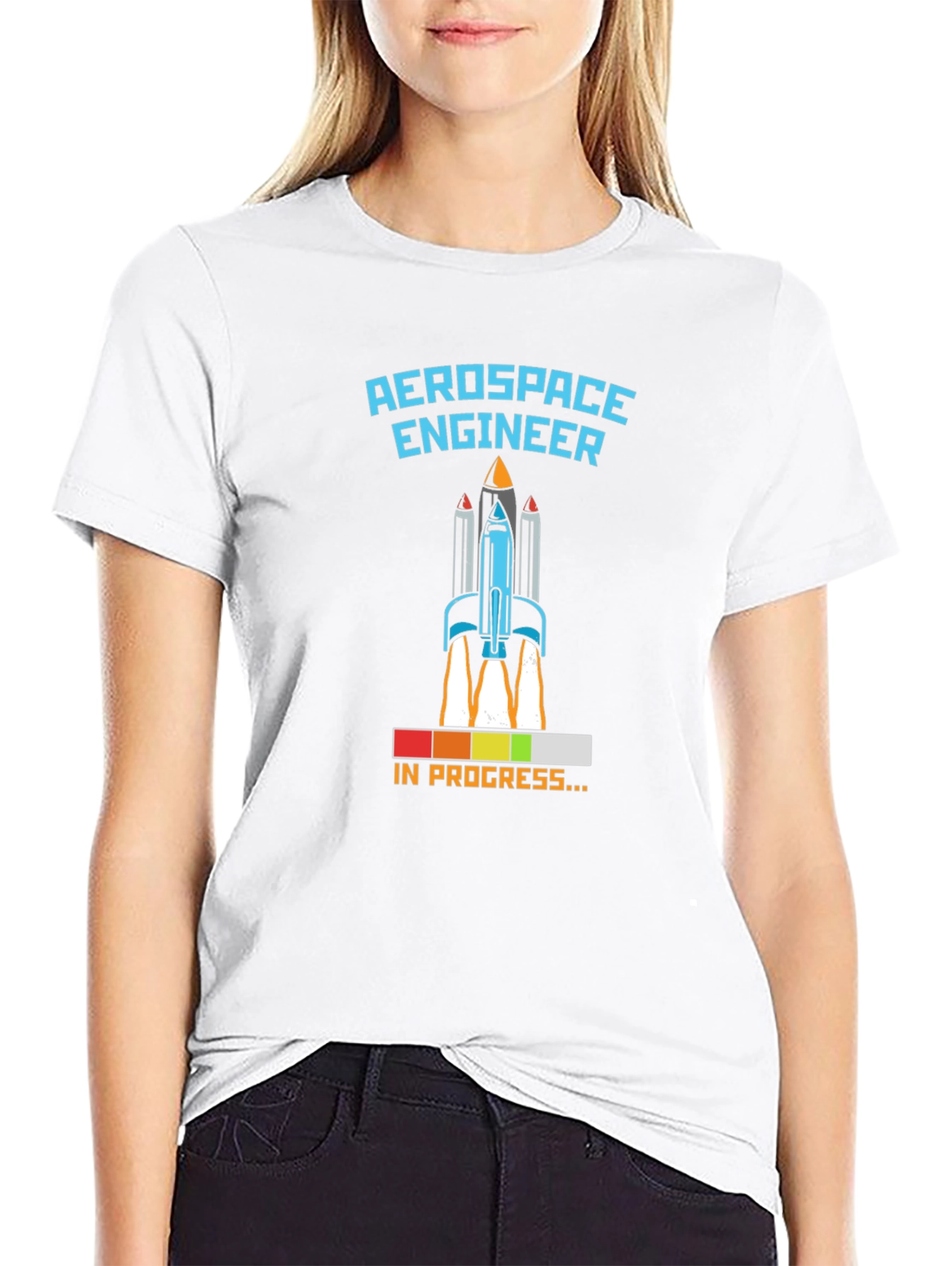 Aerospace Engineer Rocket Launch Mens T-Shirt