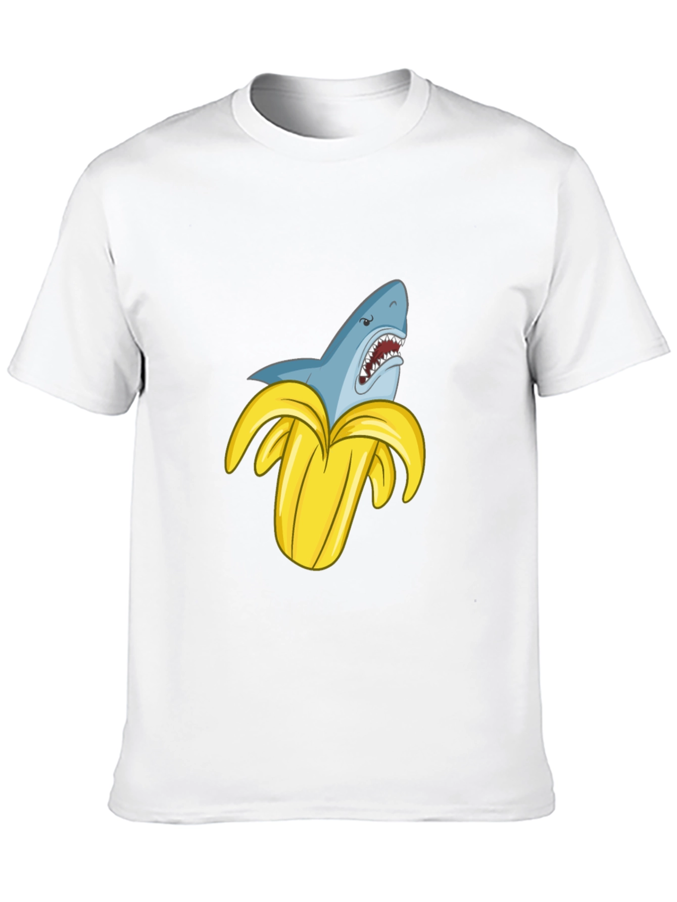Shark Banana Funny Graphic T-Shirt
