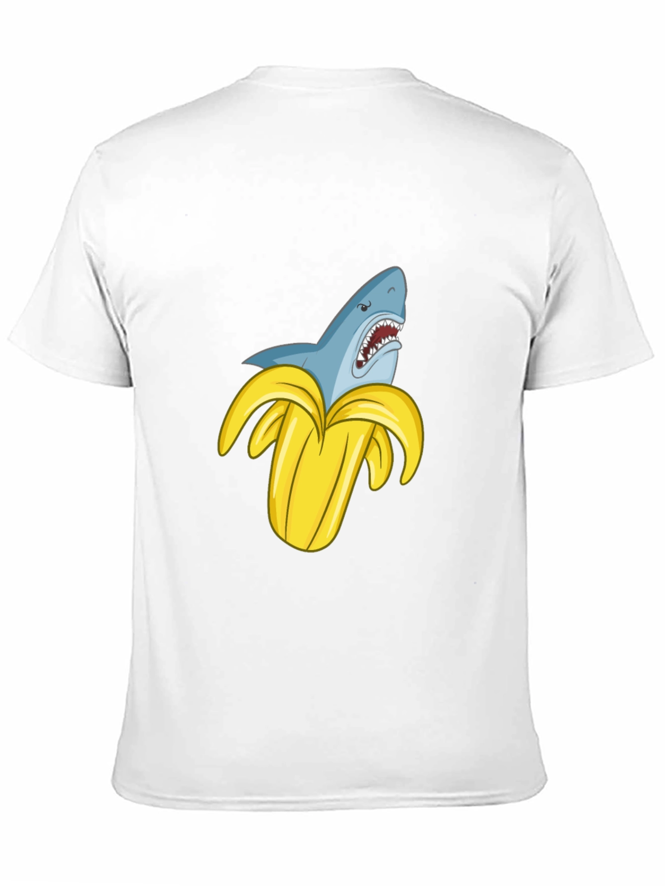 Shark Banana Funny Graphic T-Shirt