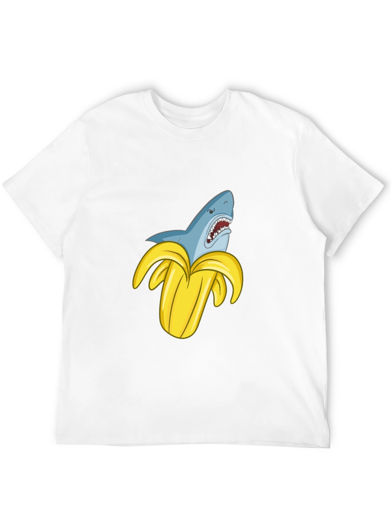 Shark Banana Funny Graphic T-Shirt