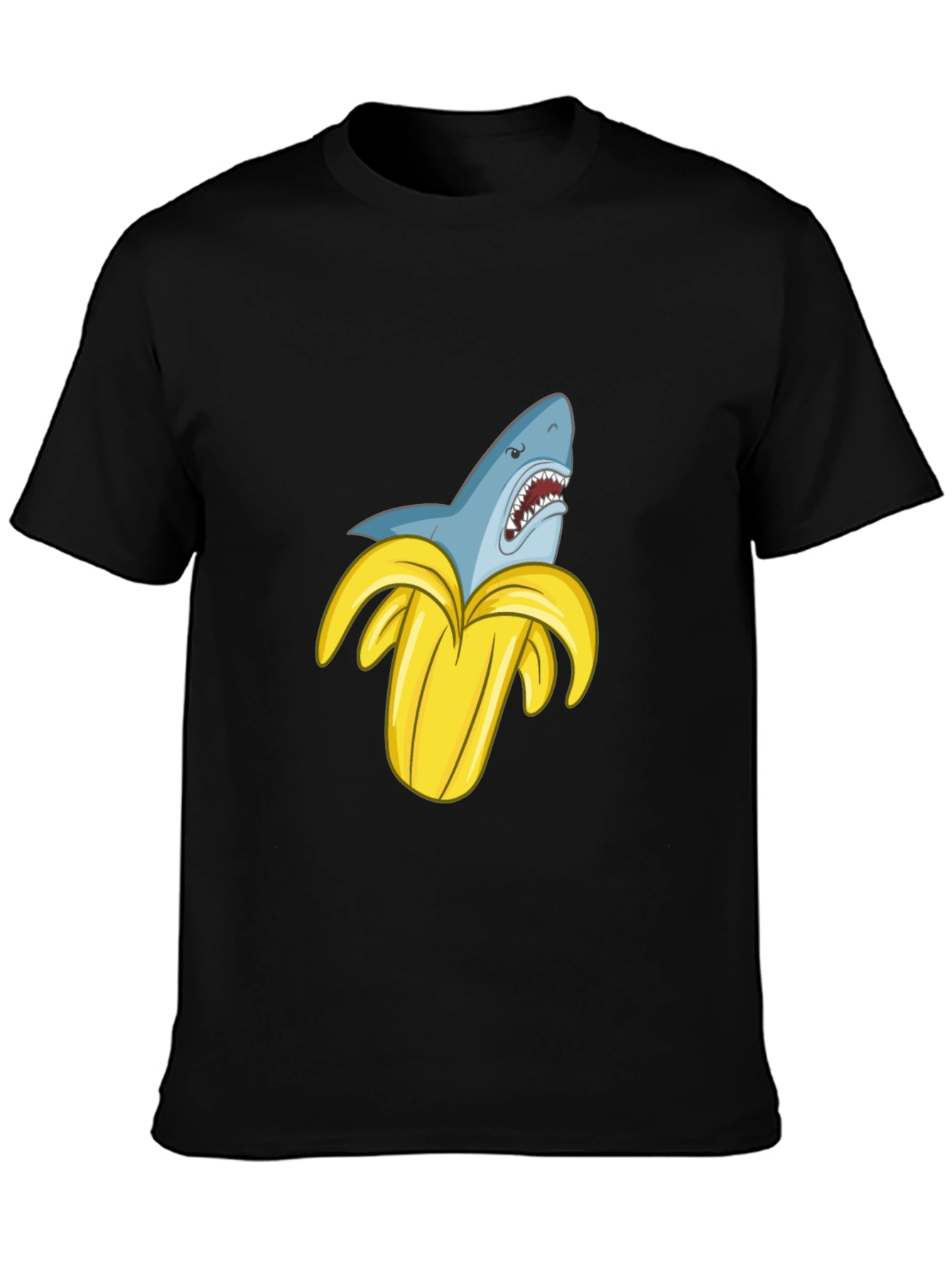 Shark Banana Funny Graphic T-Shirt