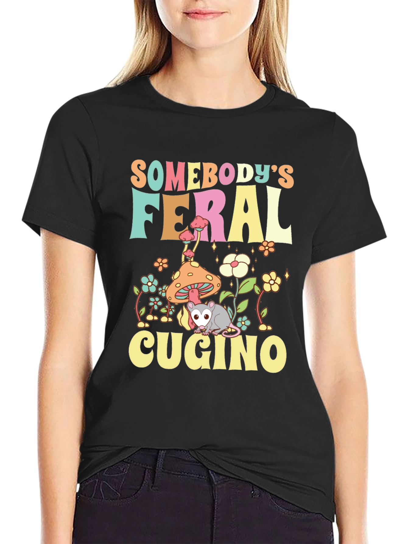 Somebodys Feral Cugino Graphic Tee