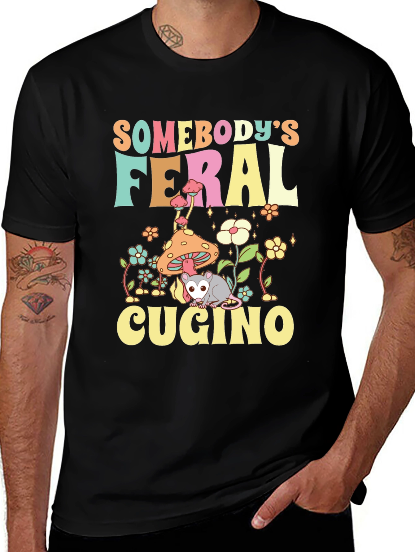 Somebodys Feral Cugino Graphic Tee
