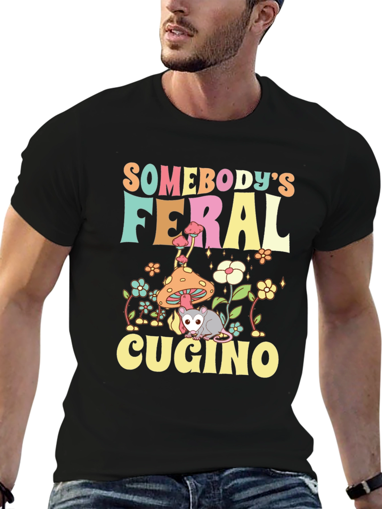 Somebodys Feral Cugino Graphic Tee