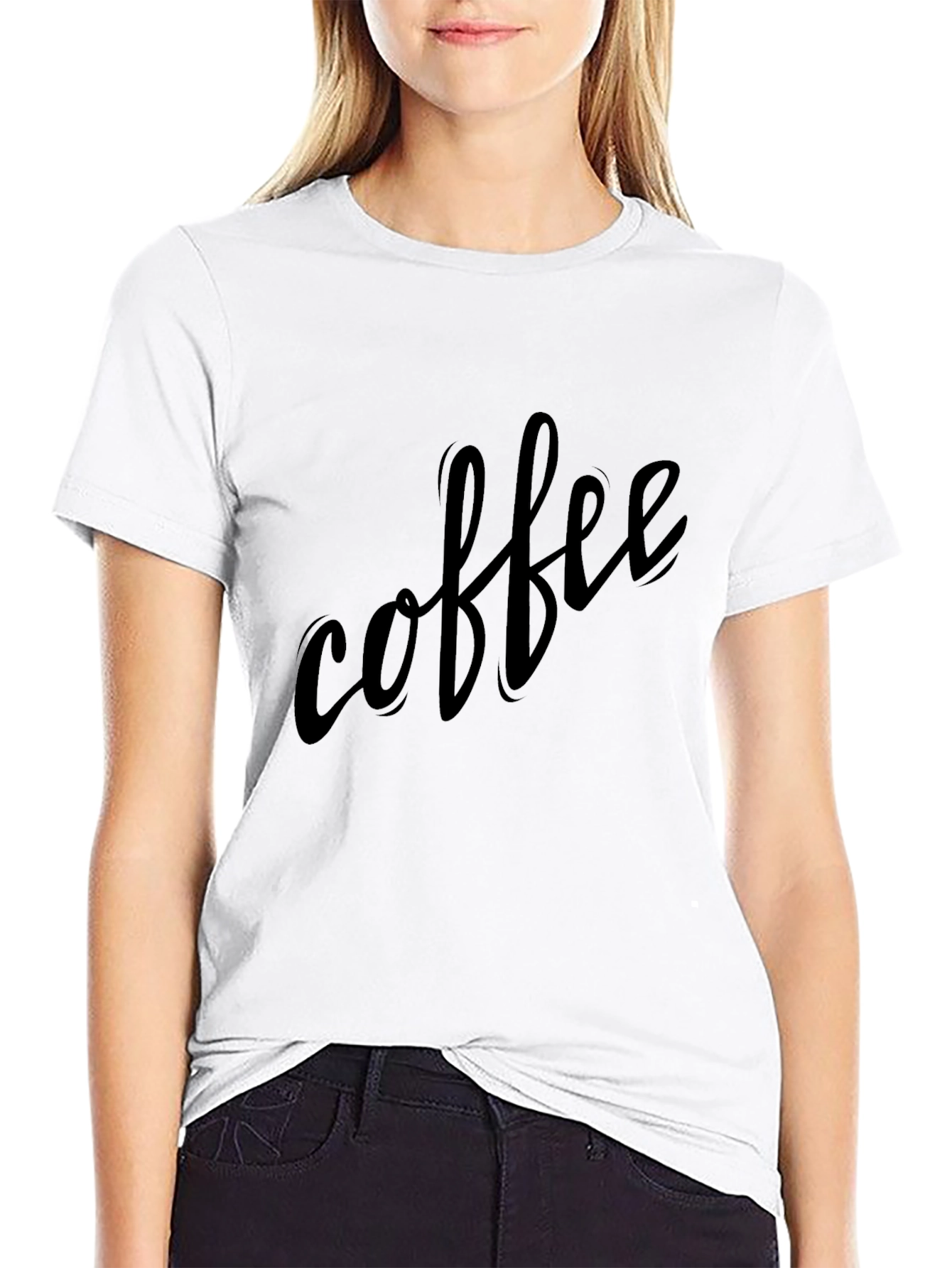 Coffee Script T-Shirt - Black Casual Wear