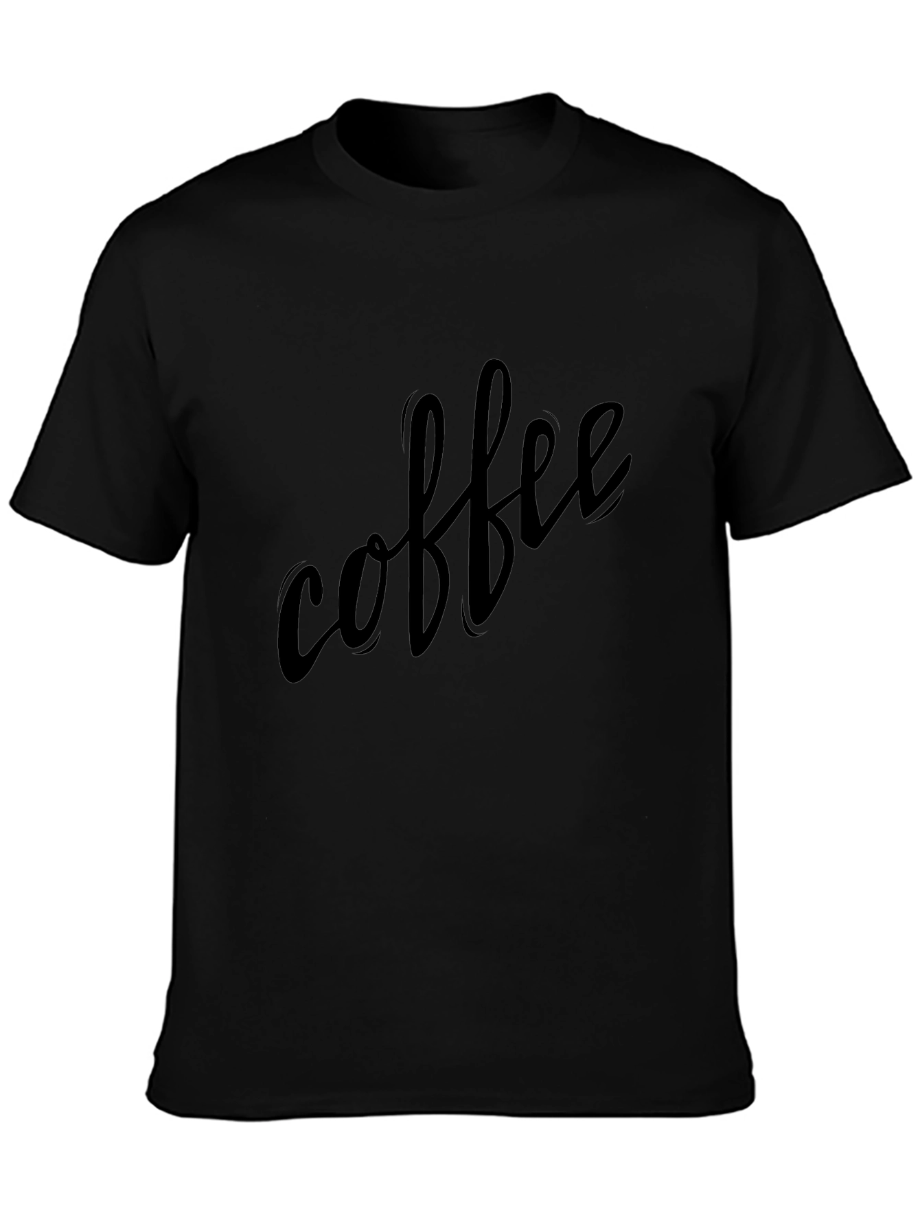Coffee Script T-Shirt - Black Casual Wear