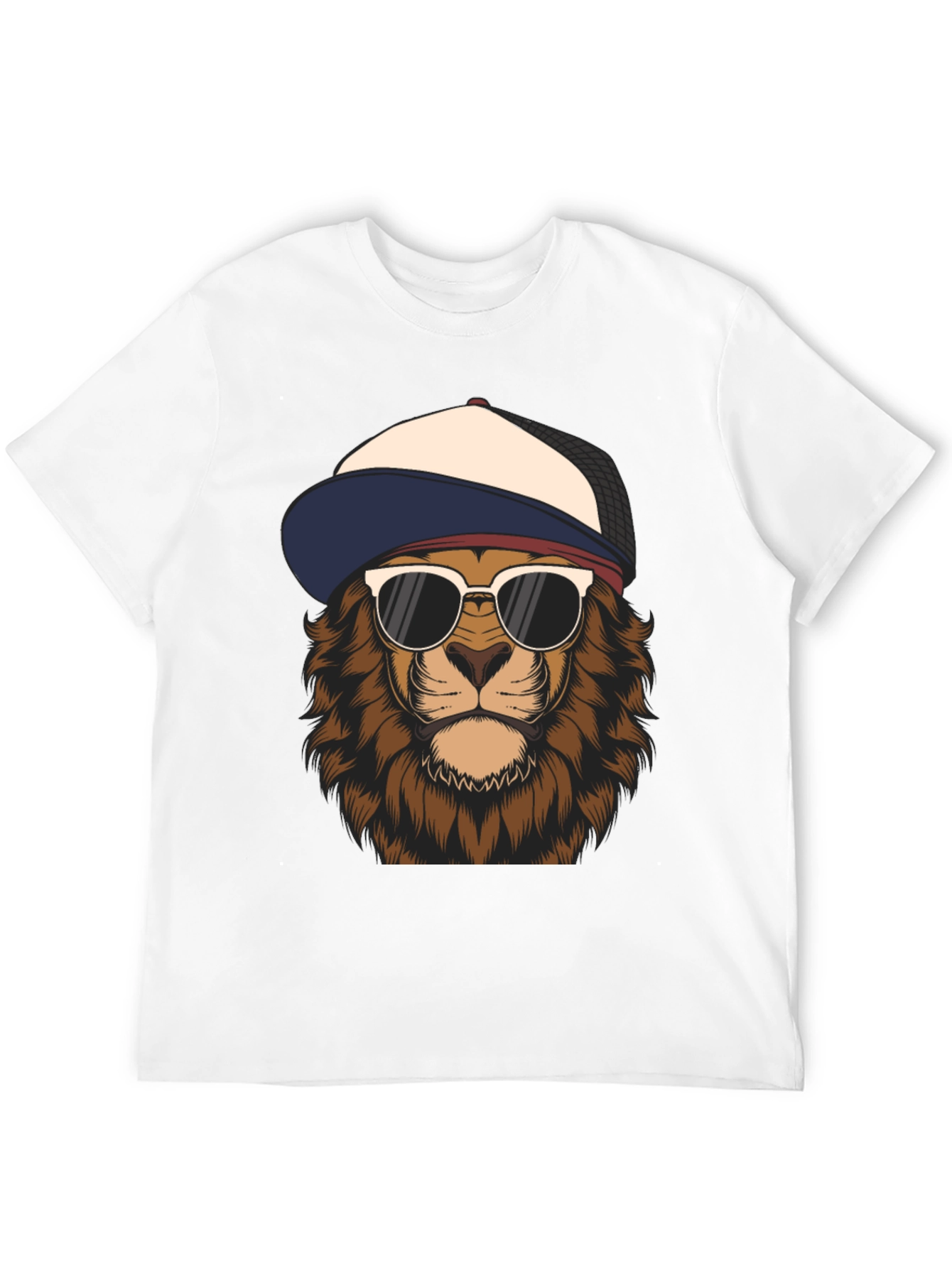 Cool Lion Graphic Tee - Trendy Urban Style