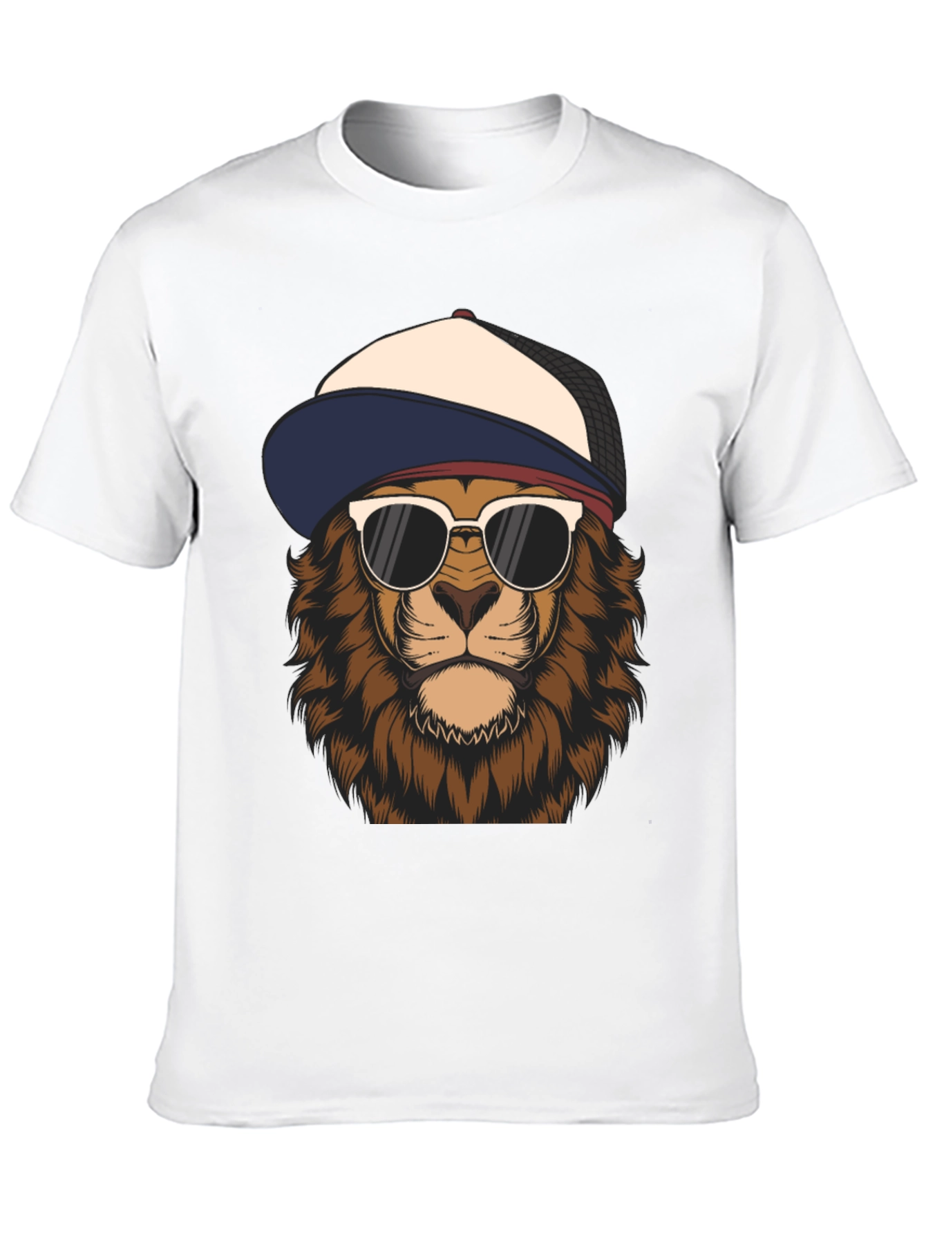 Cool Lion Graphic Tee - Trendy Urban Style