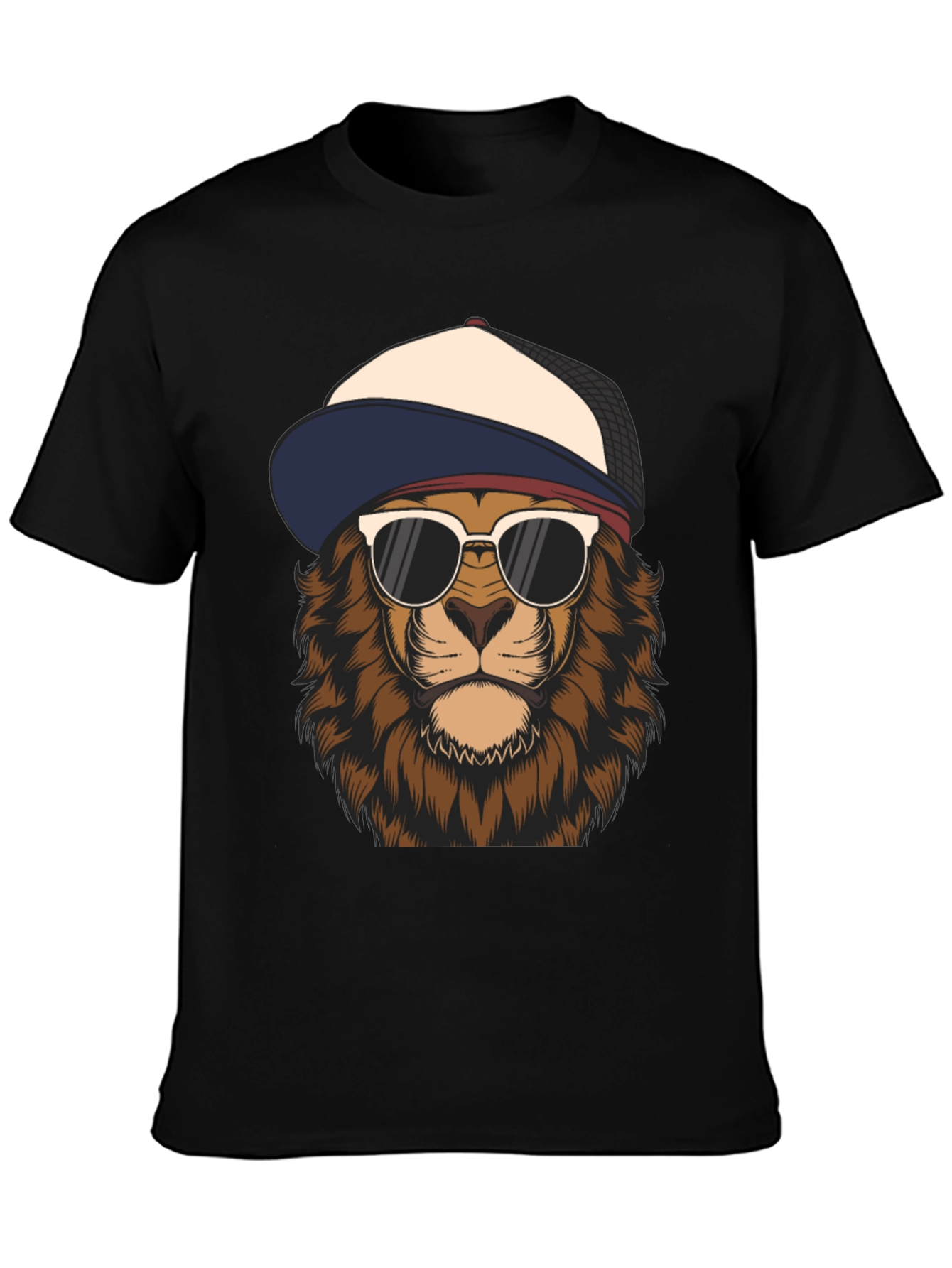 Cool Lion Graphic Tee - Trendy Urban Style