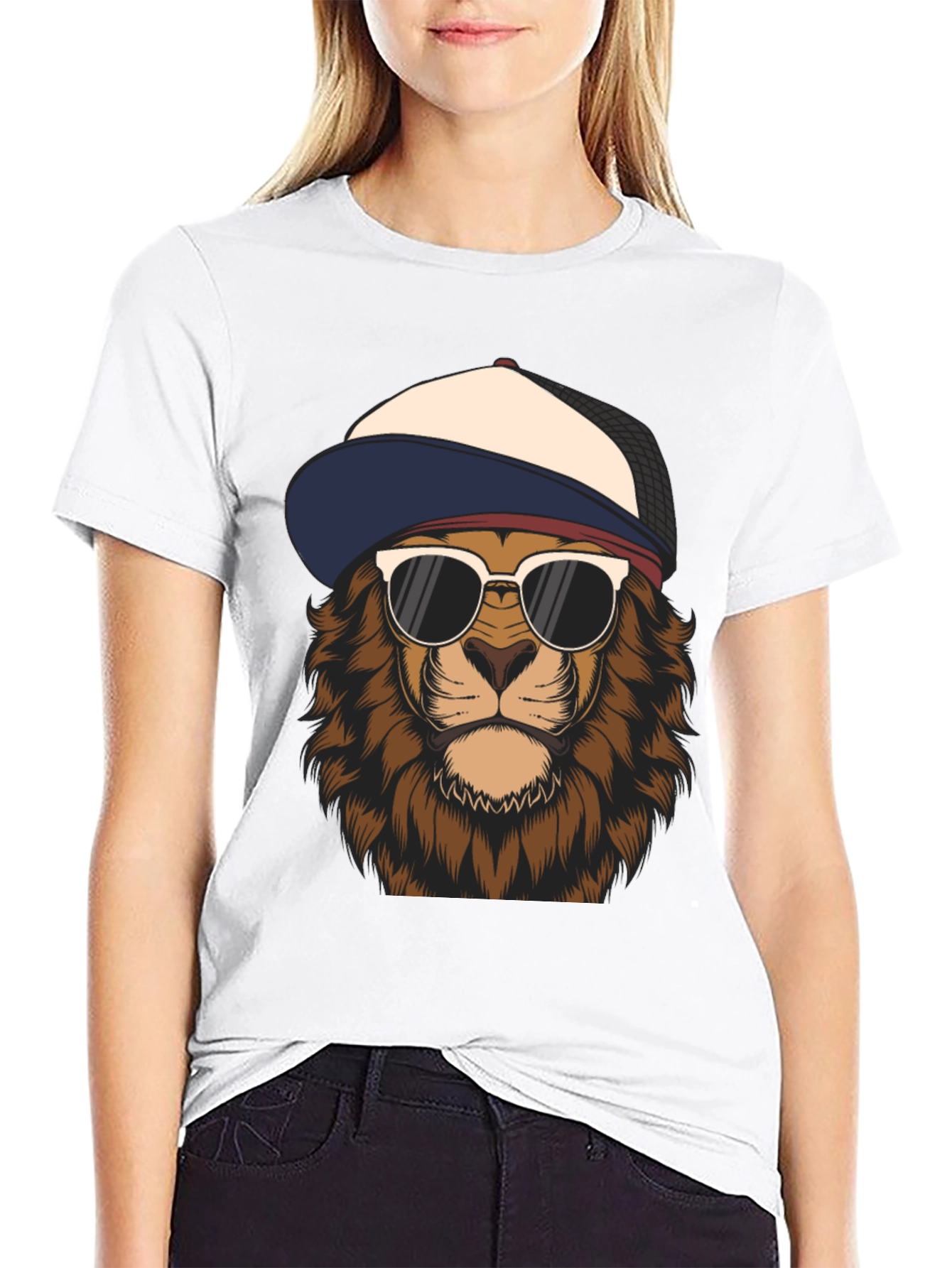 Cool Lion Graphic Tee - Trendy Urban Style