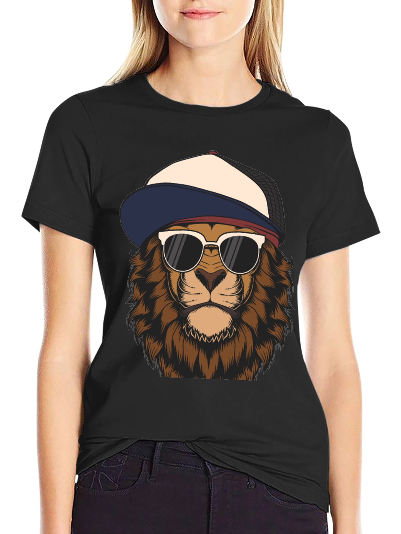 Cool Lion Graphic Tee - Trendy Urban Style