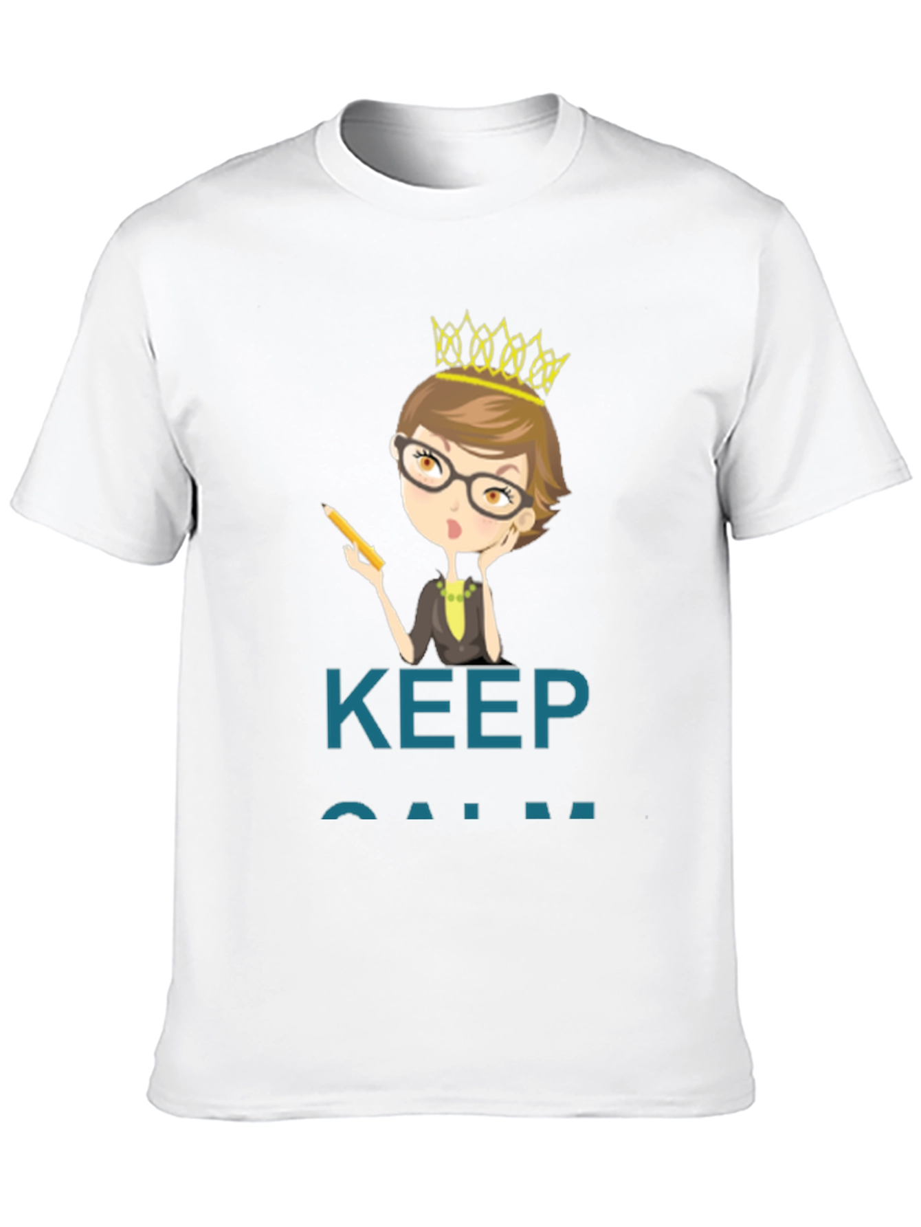 Keep Calm Teacher Queen T-Shirt