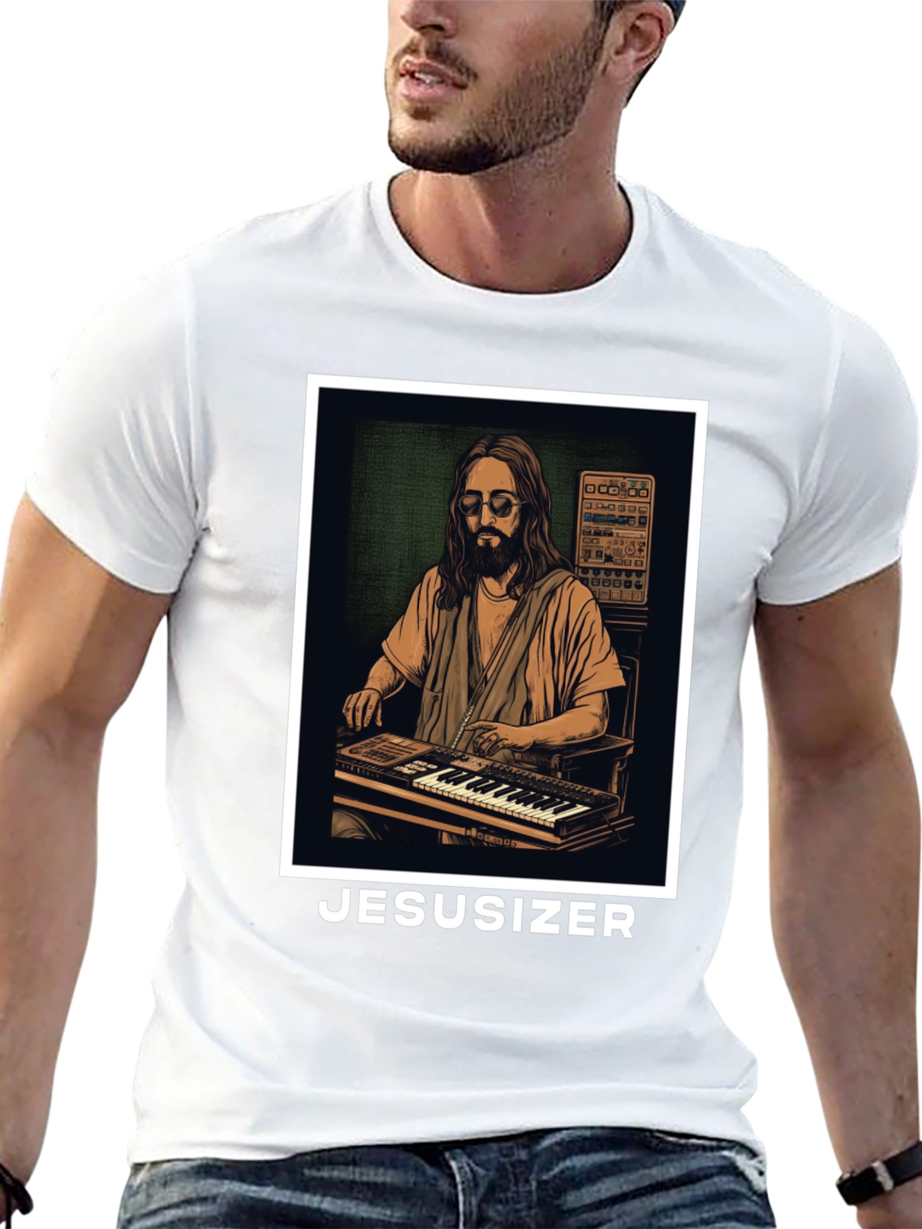 Jesusizer T-Shirt - Synth Jesus Tee