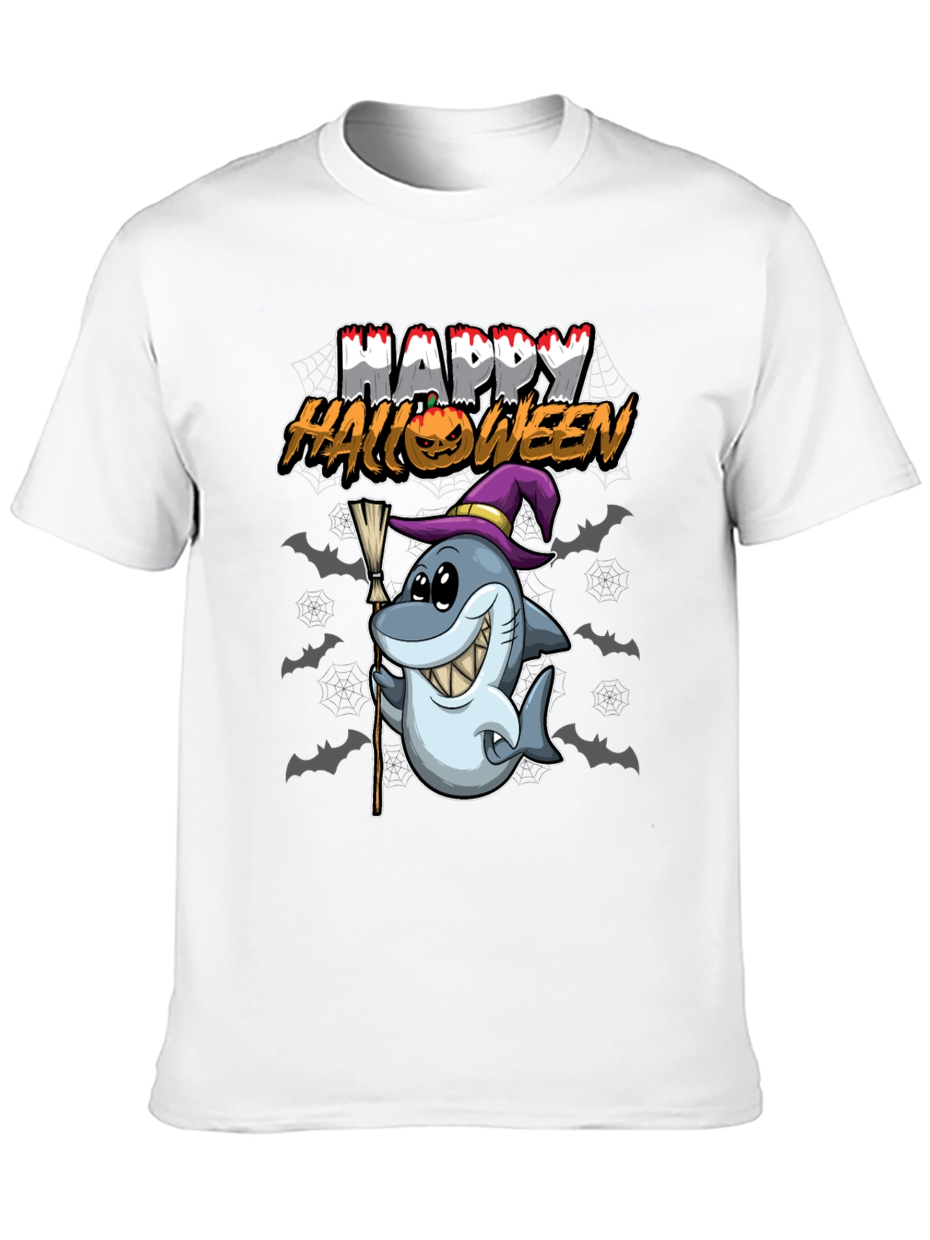 Halloween Shark T-Shirt - Spooky & Fun!