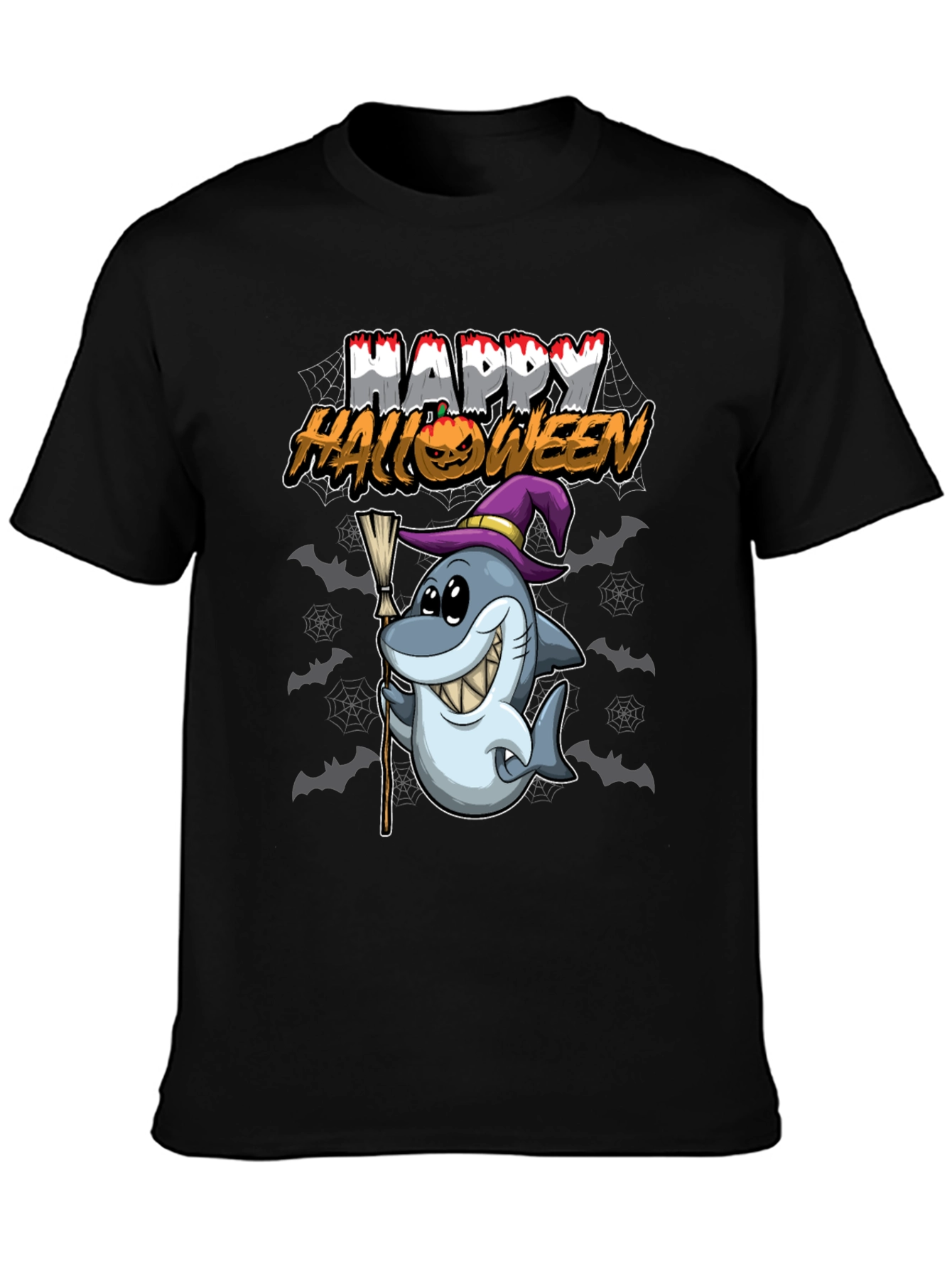 Halloween Shark T-Shirt - Spooky & Fun!