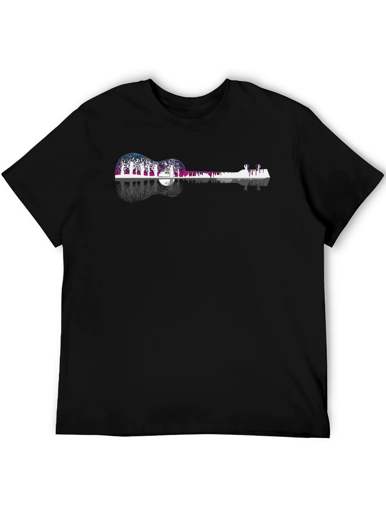 Guitar Landscape Graphic T-Shirt