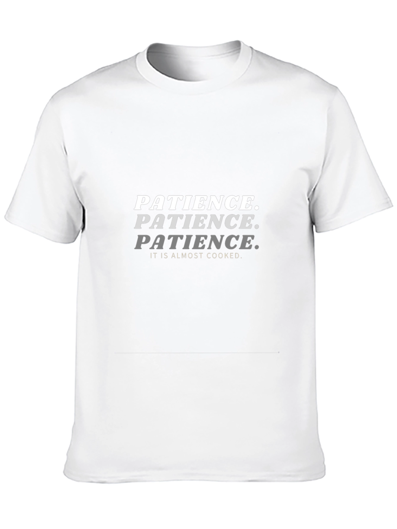 Patience Almost Cooked Black T-Shirt