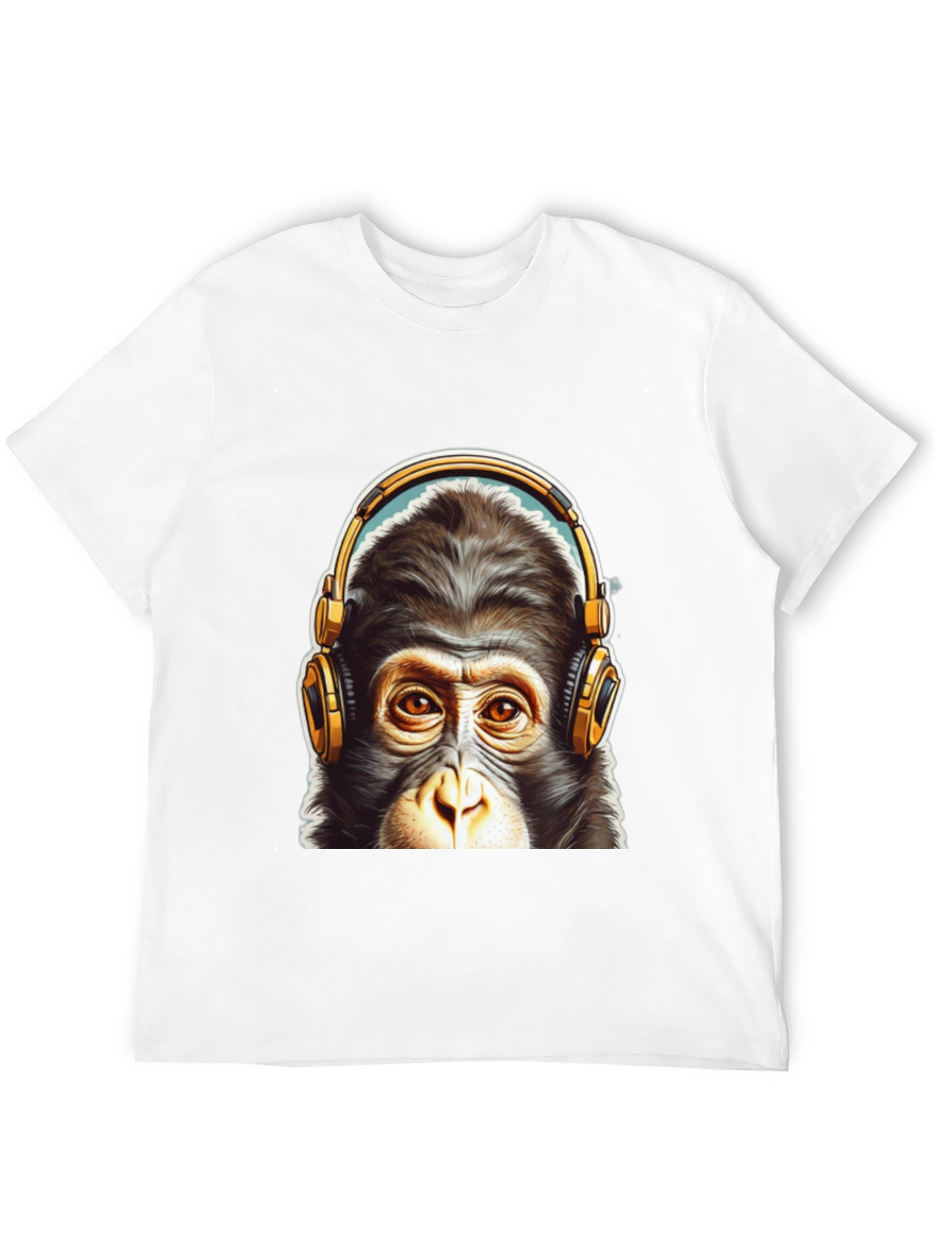 Cool Monkey Headphone Graphic Tee