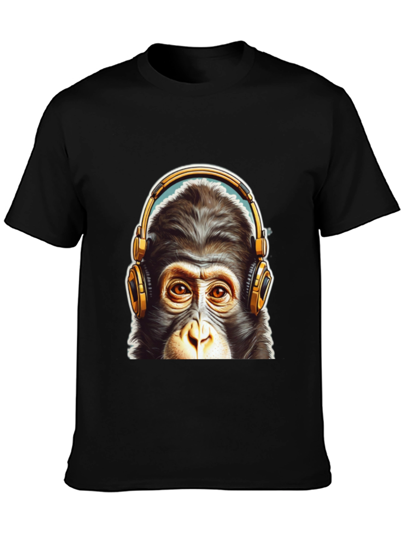Cool Monkey Headphone Graphic Tee