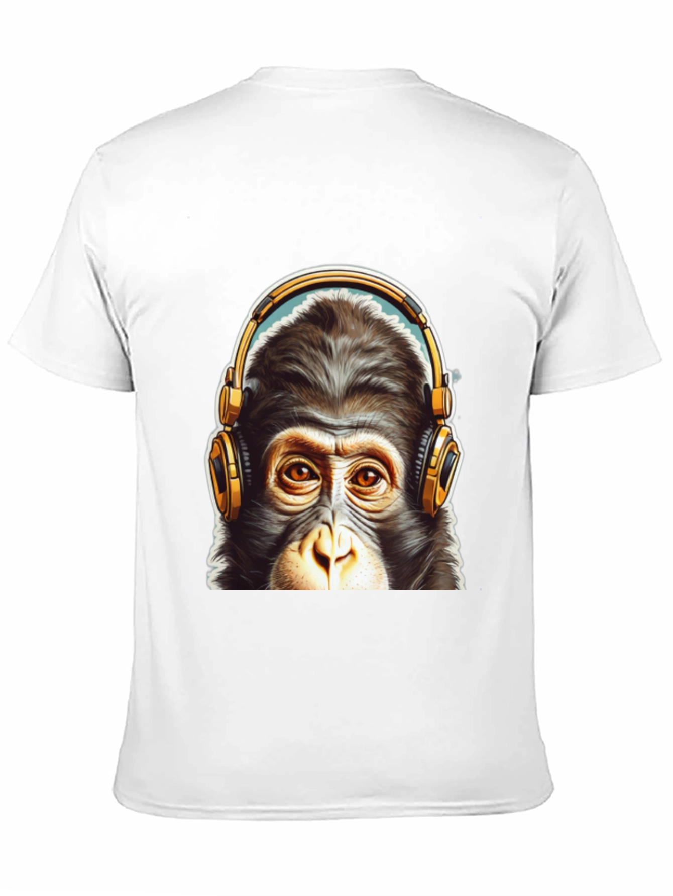 Cool Monkey Headphone Graphic Tee