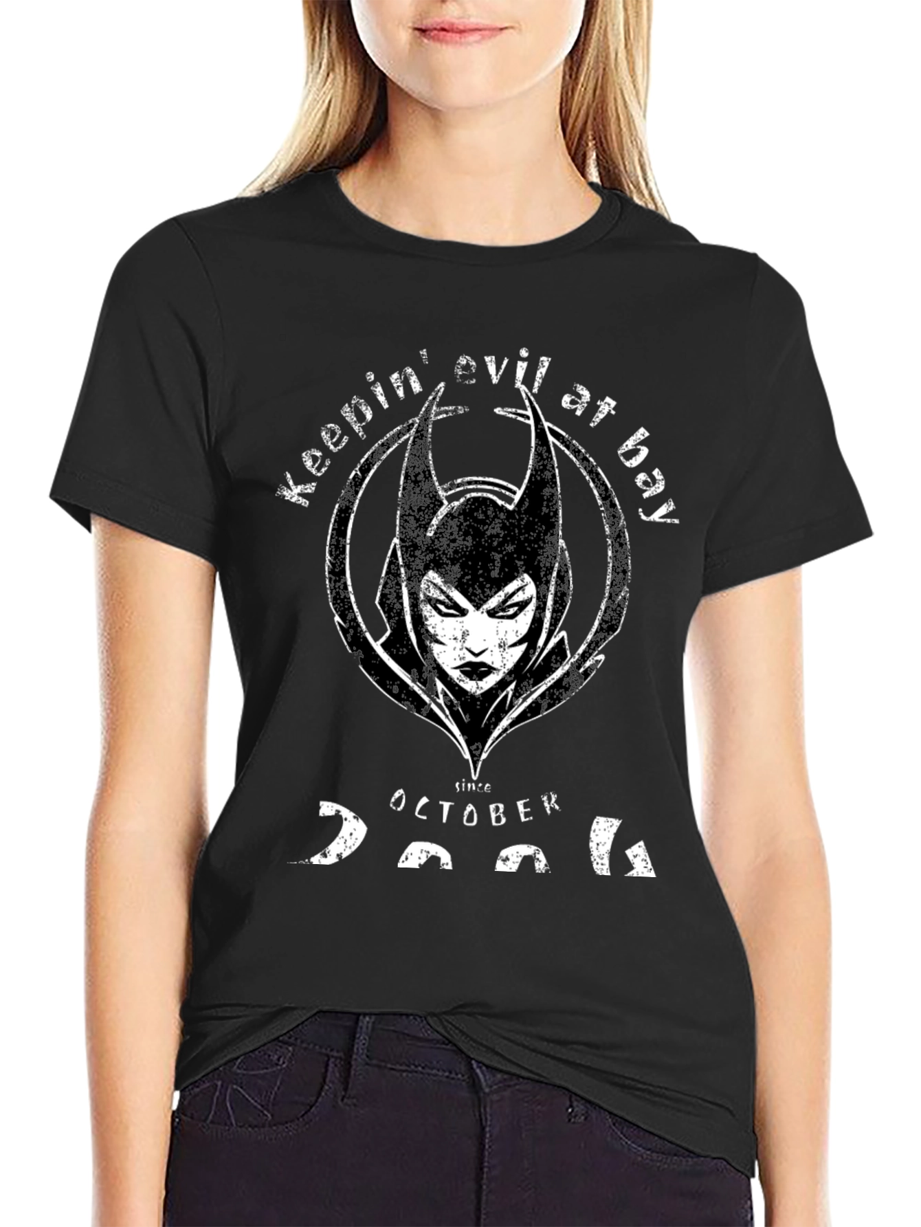 Keepin Evil at Bay Black T-Shirt