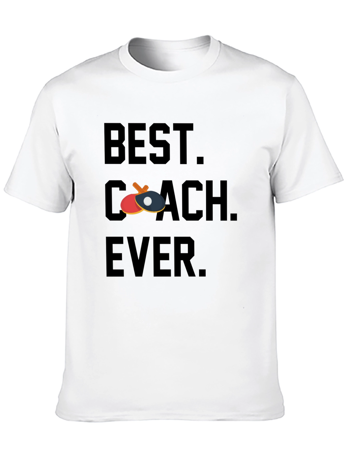 Best Coach Ever Table Tennis Graphic Tee
